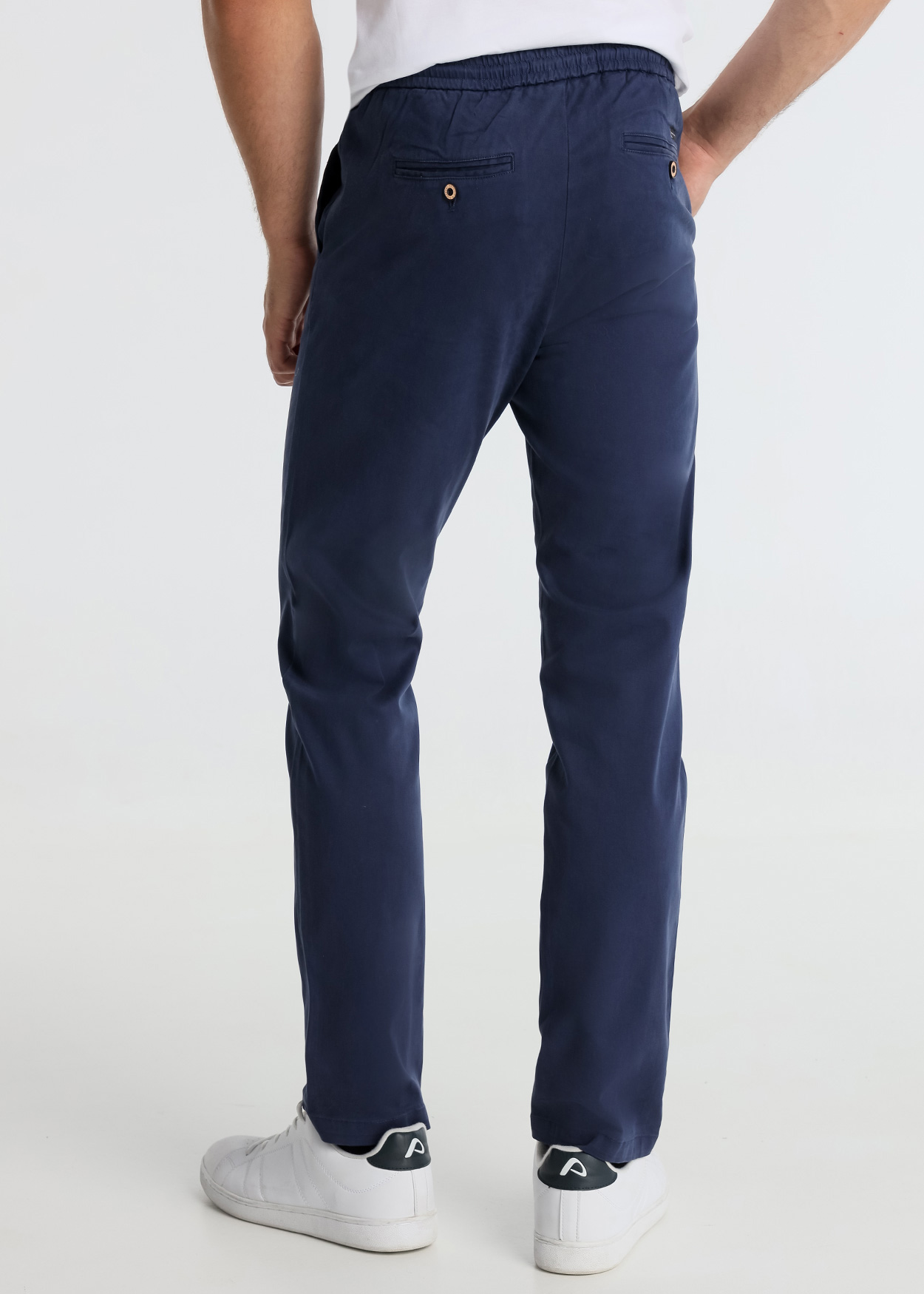 Calças Chino Homem Azul