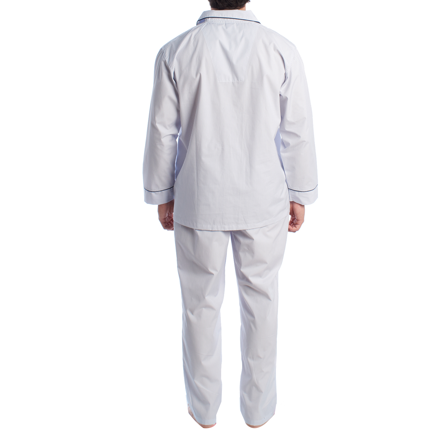 Pijama de Manga Comprida Azul Claro