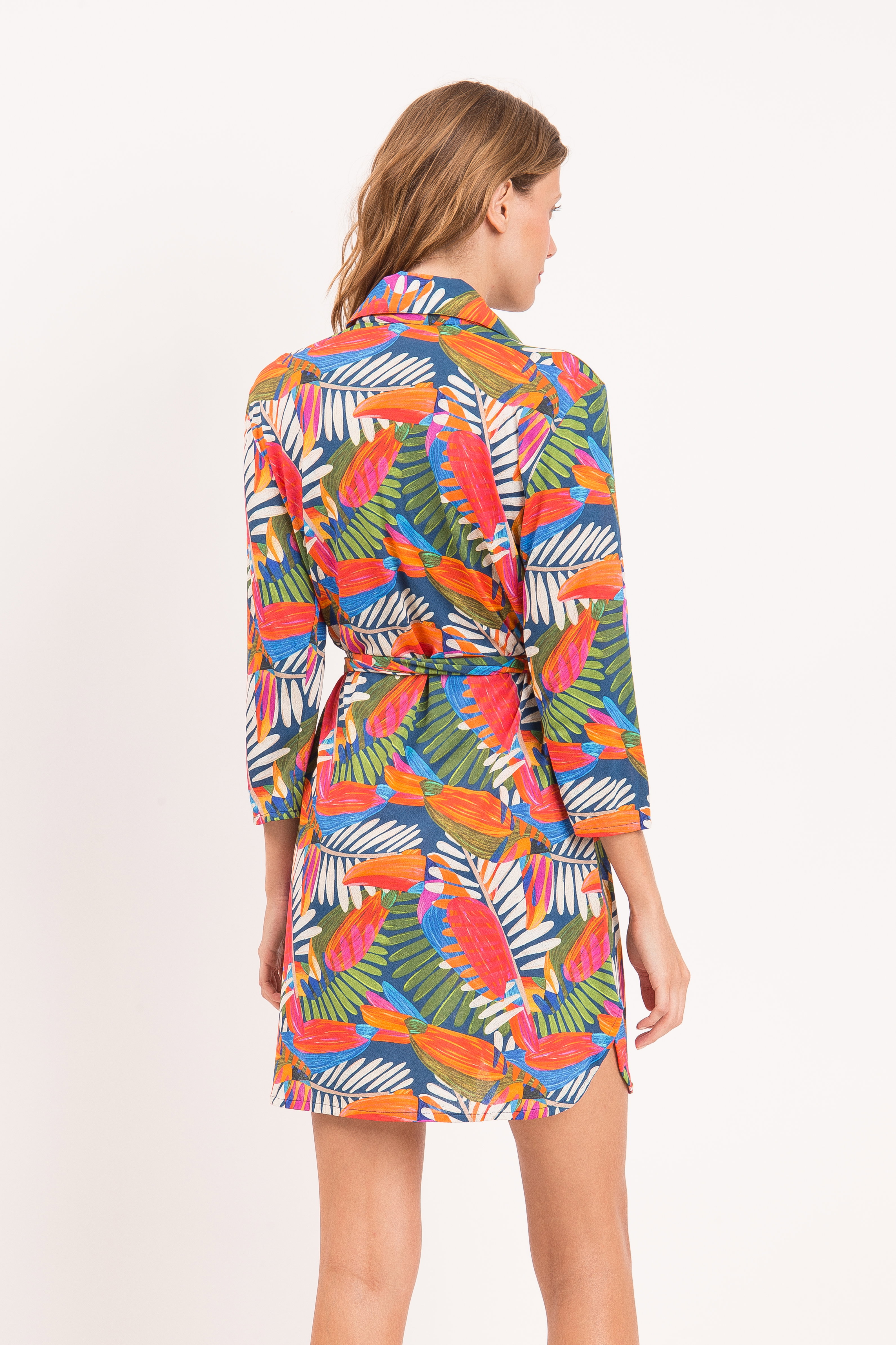 Vestido-Camisa Jungle Chemise Multicolor