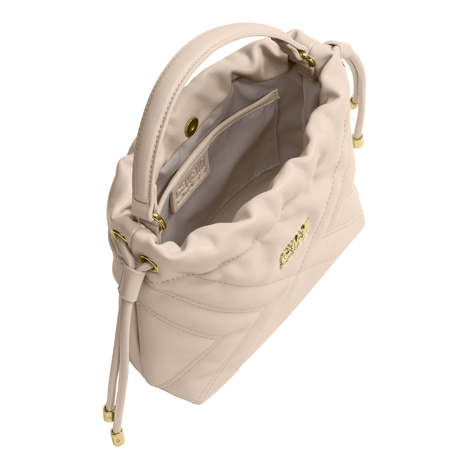 Mala Tiracolo Acolchoada Senhora Bege