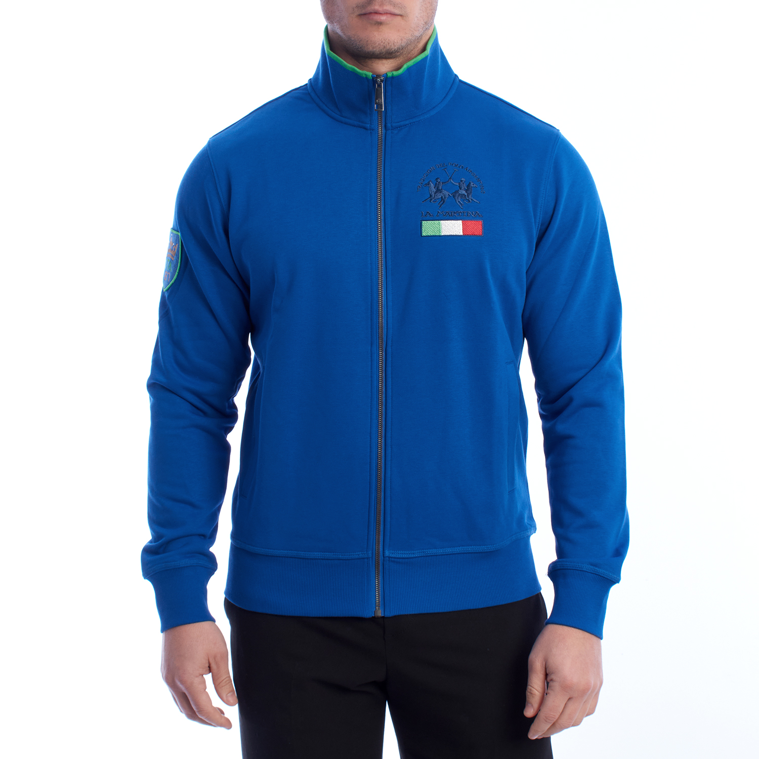 Sweatshirt Homem com Fecho Azul