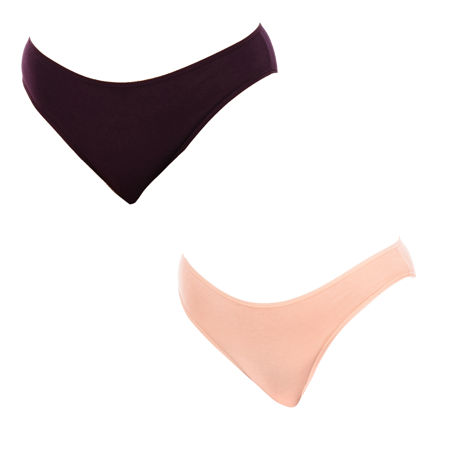 Pack 2 Cuecas Senhora Burgundy e Bege