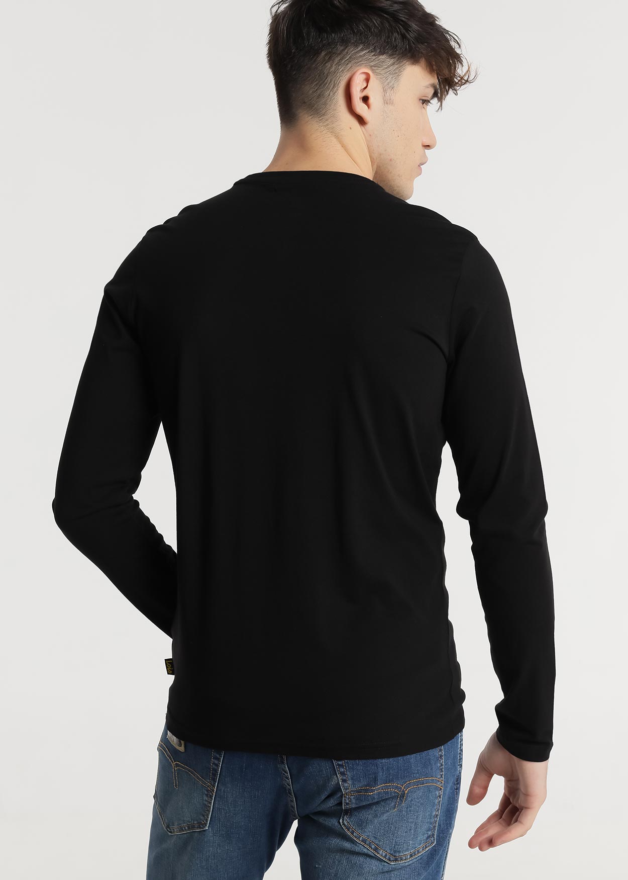 Camisola básica Homem Preto