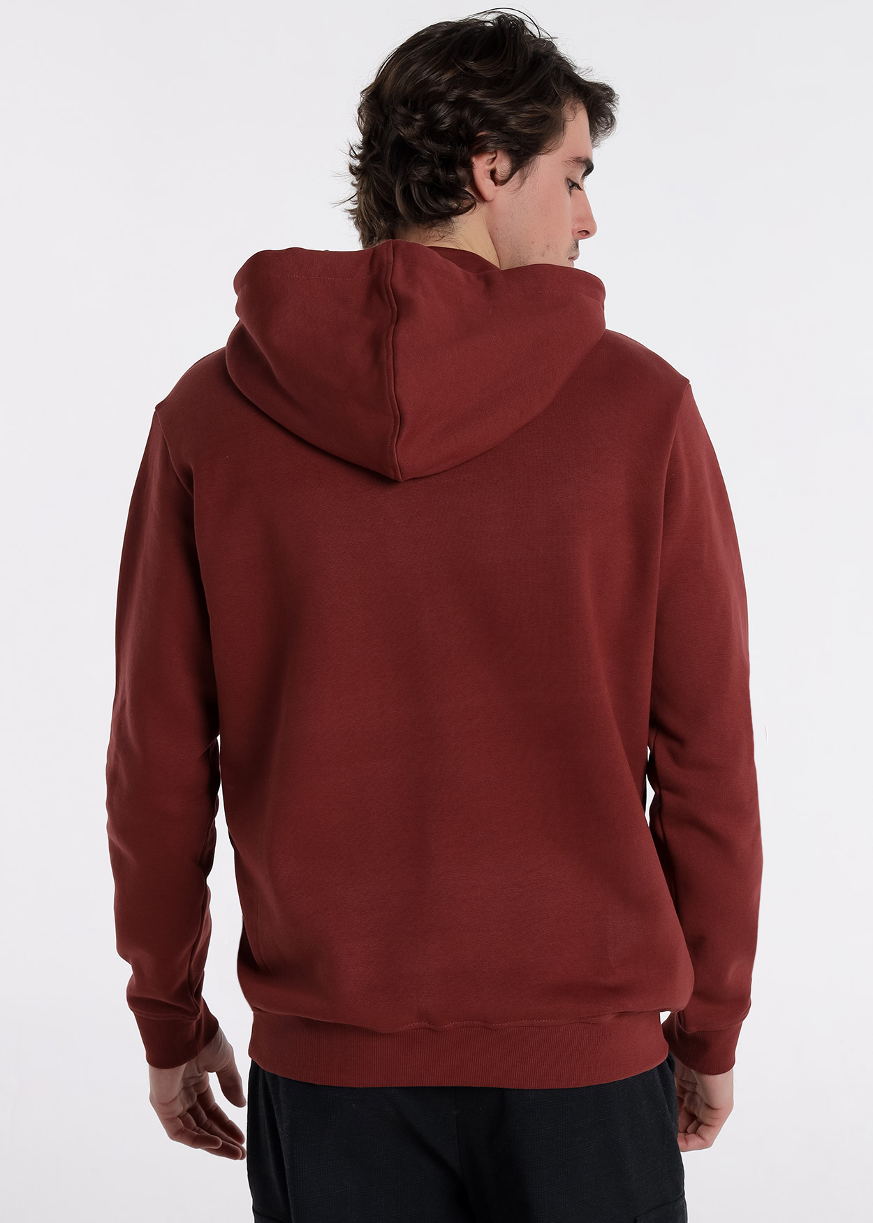 Sweatshirt com Capuz Castanho