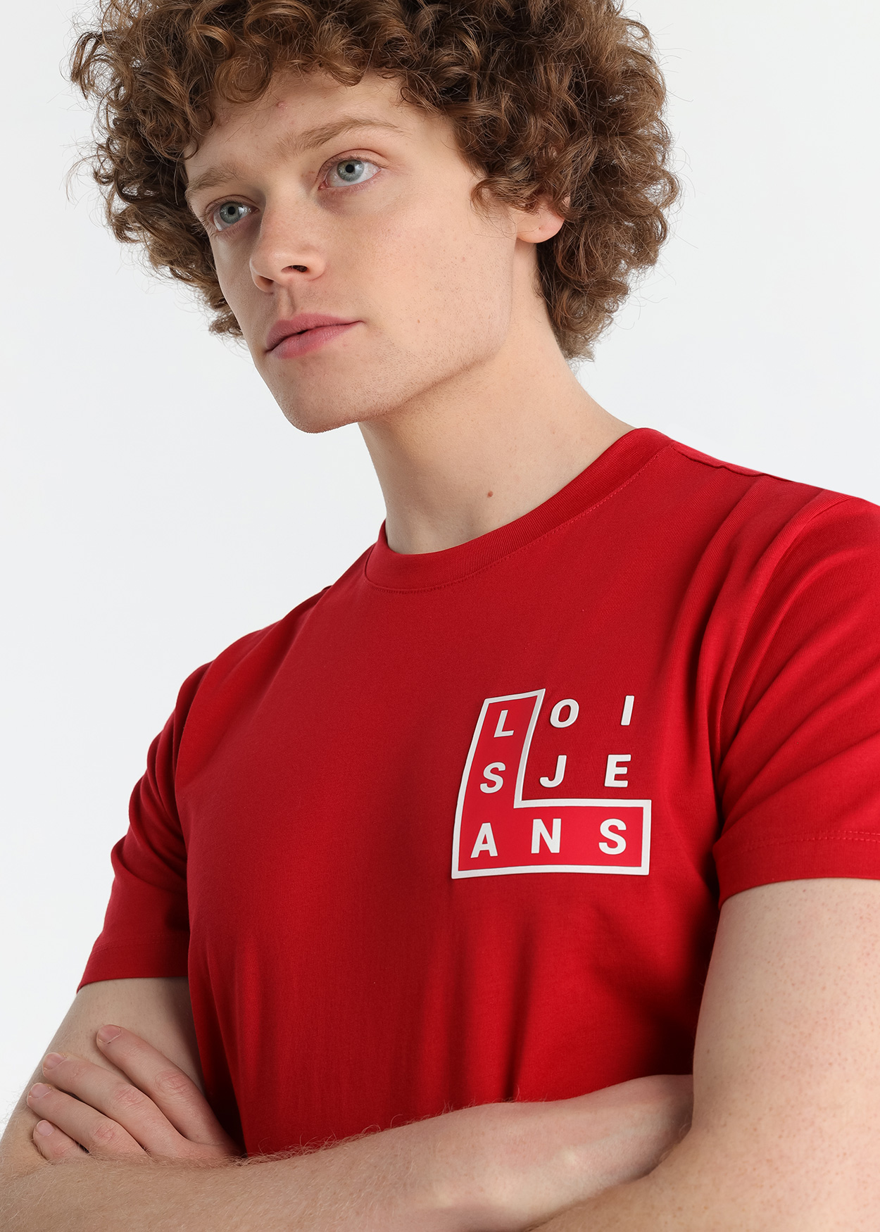 T-Shirt Gráfica Homem Vermelho
