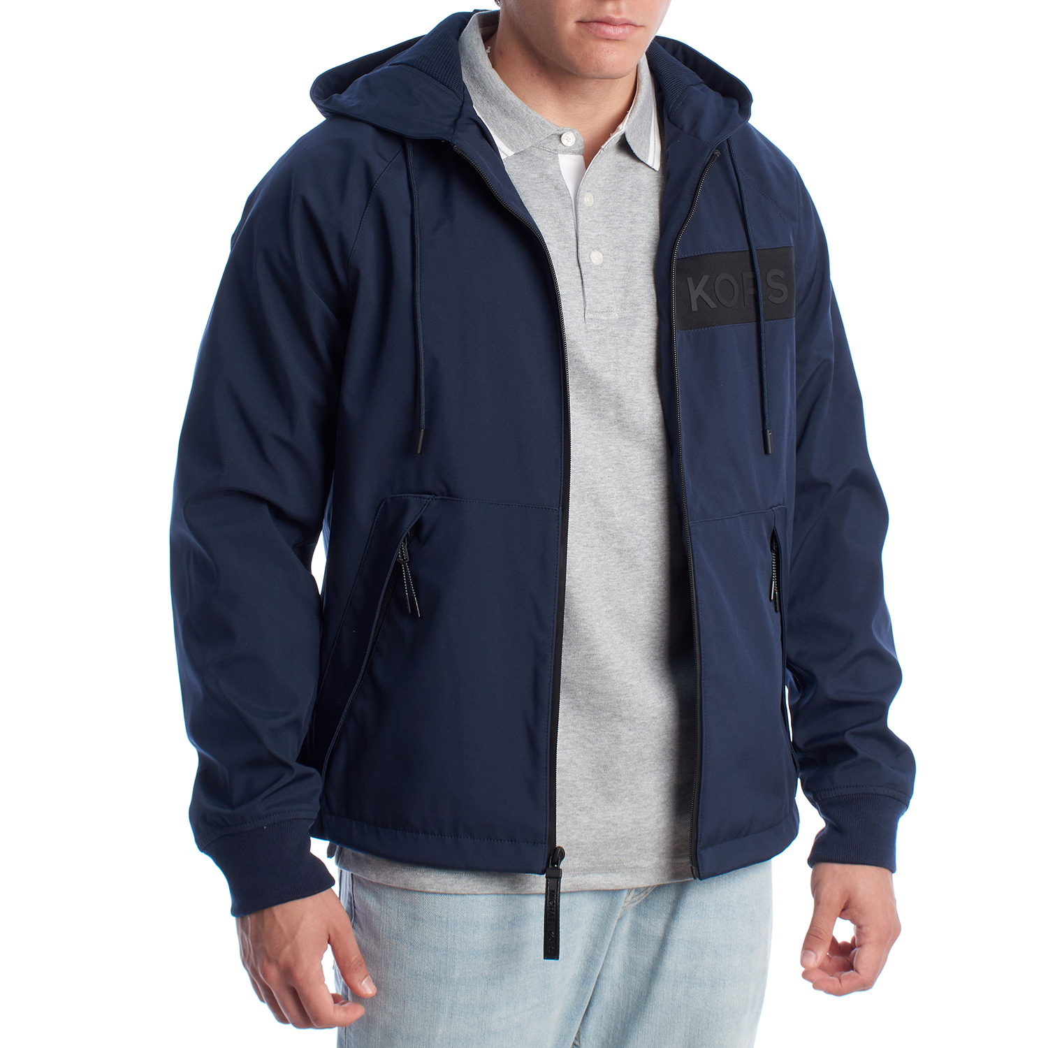 Casaco Corta-vento Homem Azul