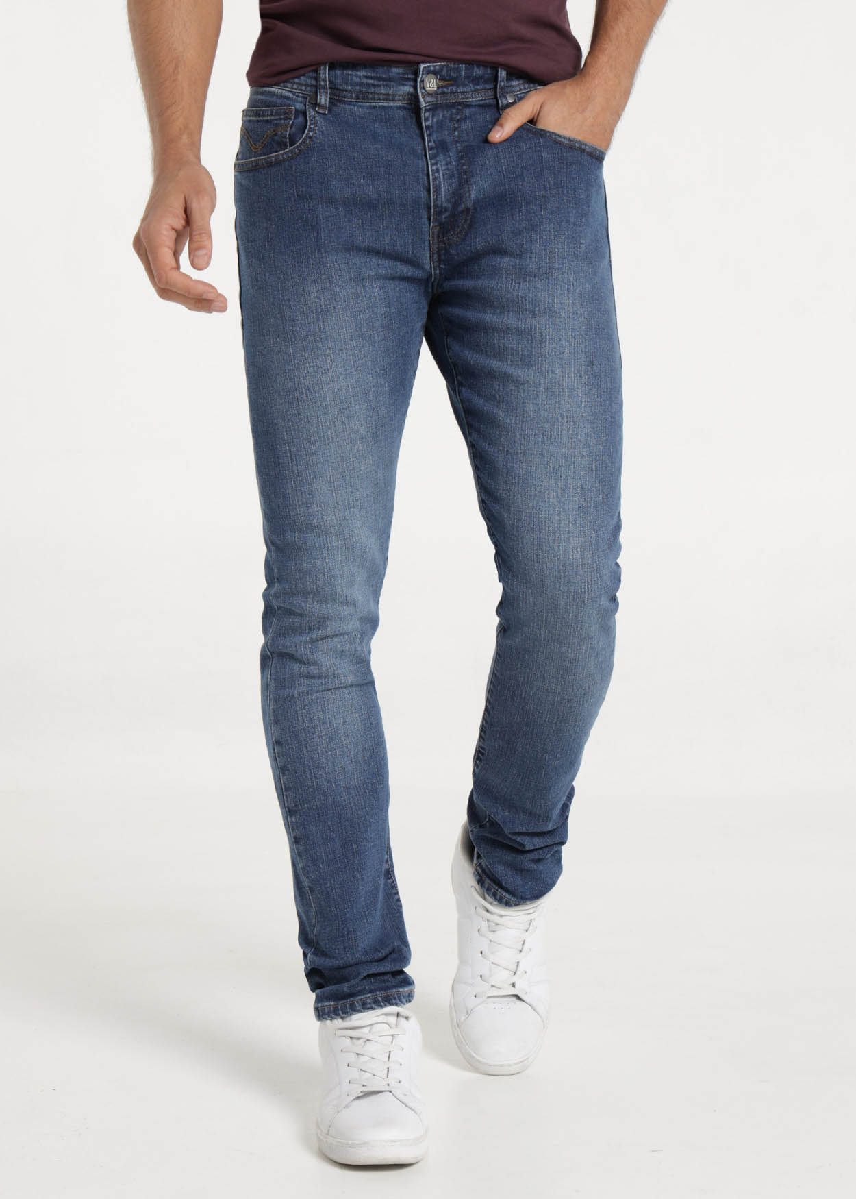 Calças de Ganga Slim Homem Azul