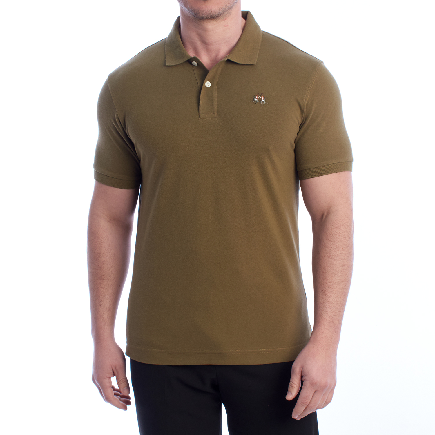 Pólo Homem Slim Fit Verde