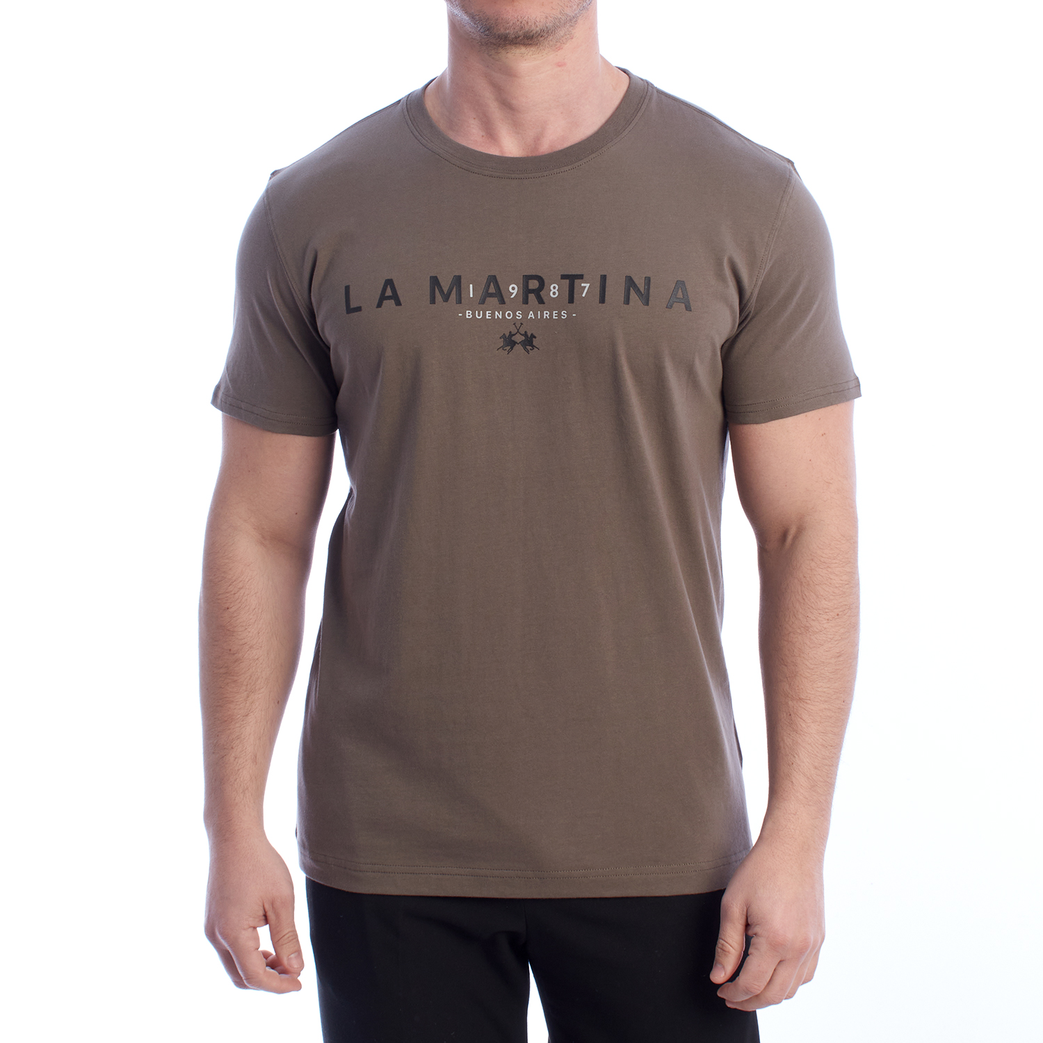 T-Shirt Homem Regular Fit Castanho