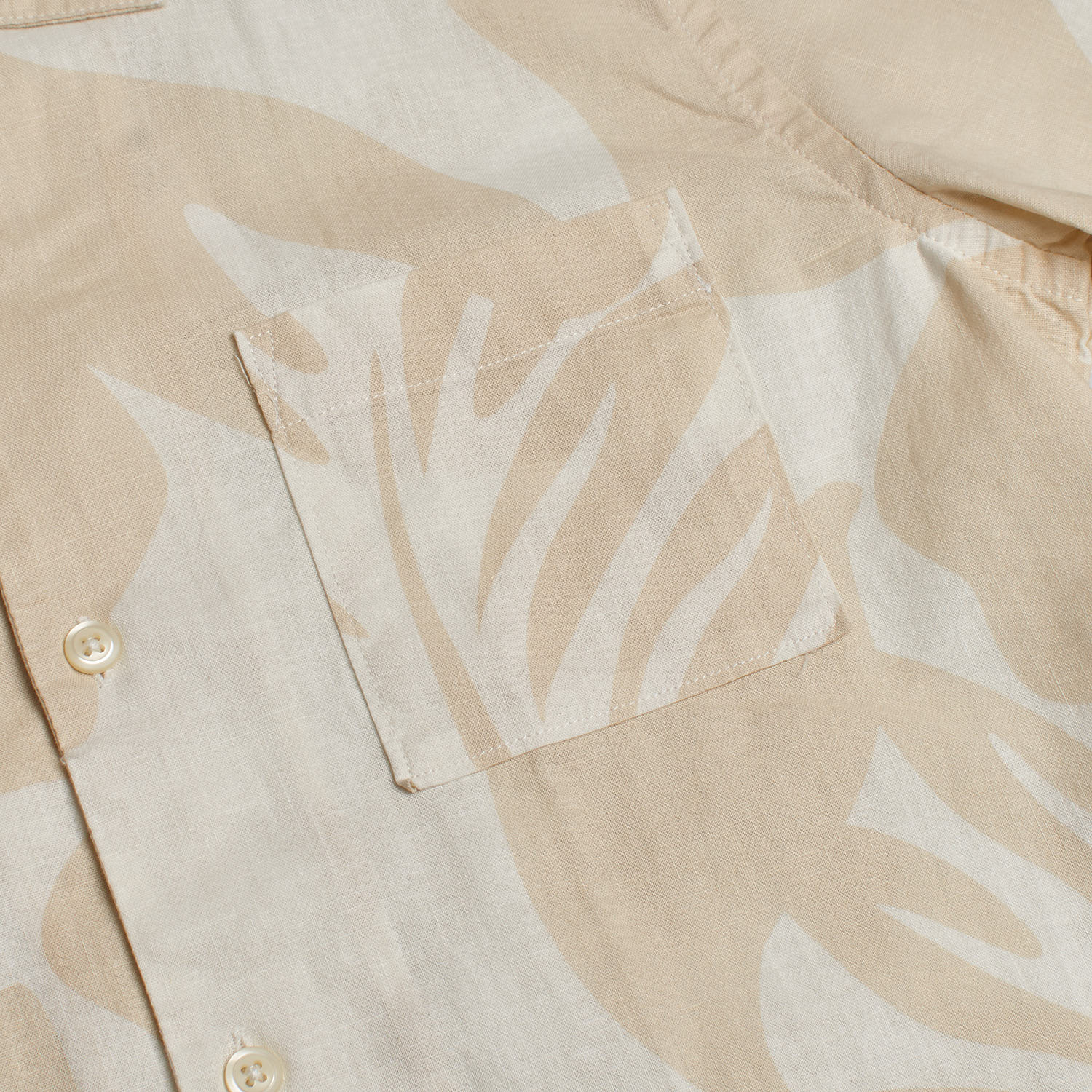 Camisa de Linho Menino Bege