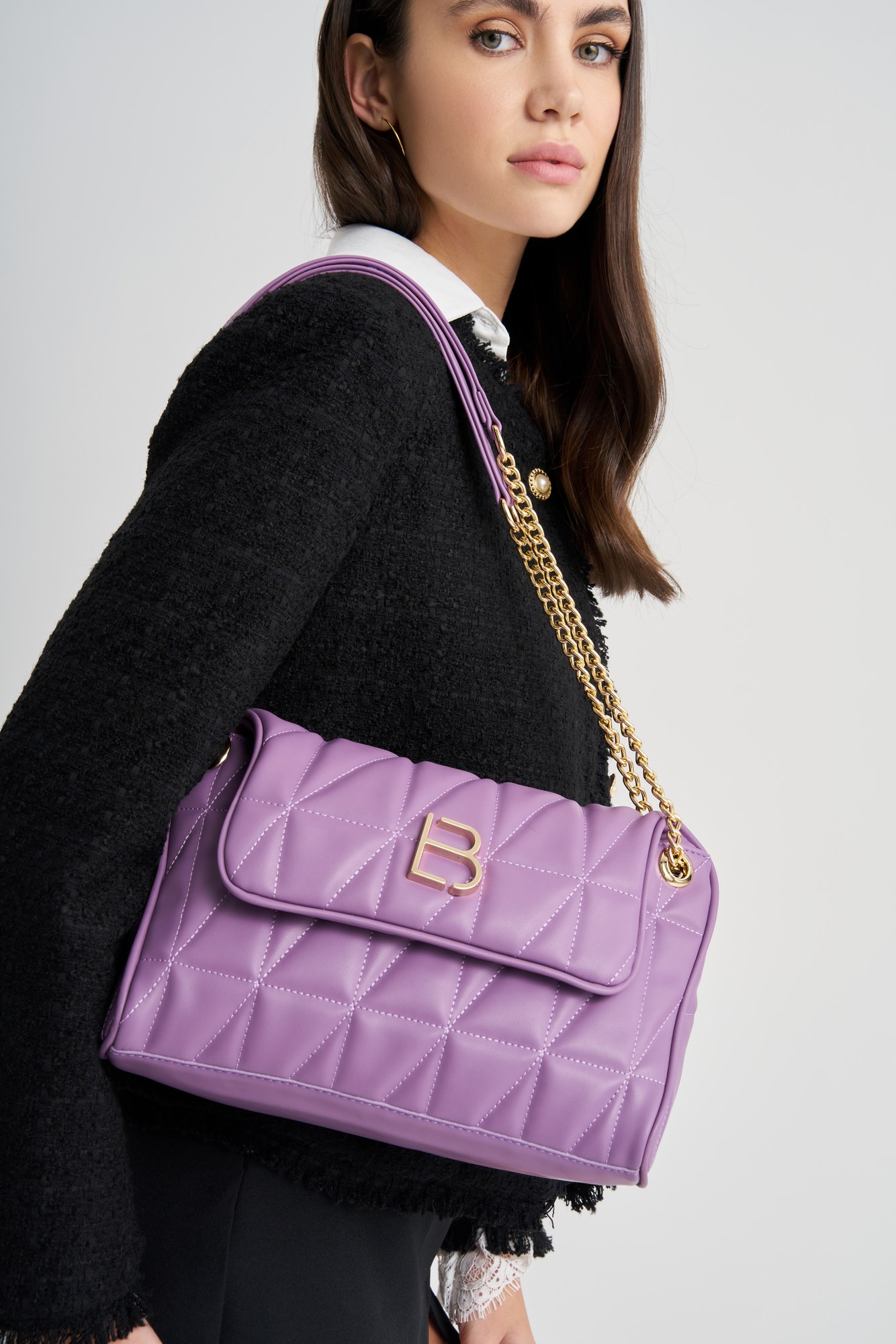 Mala de Ombro Lilás