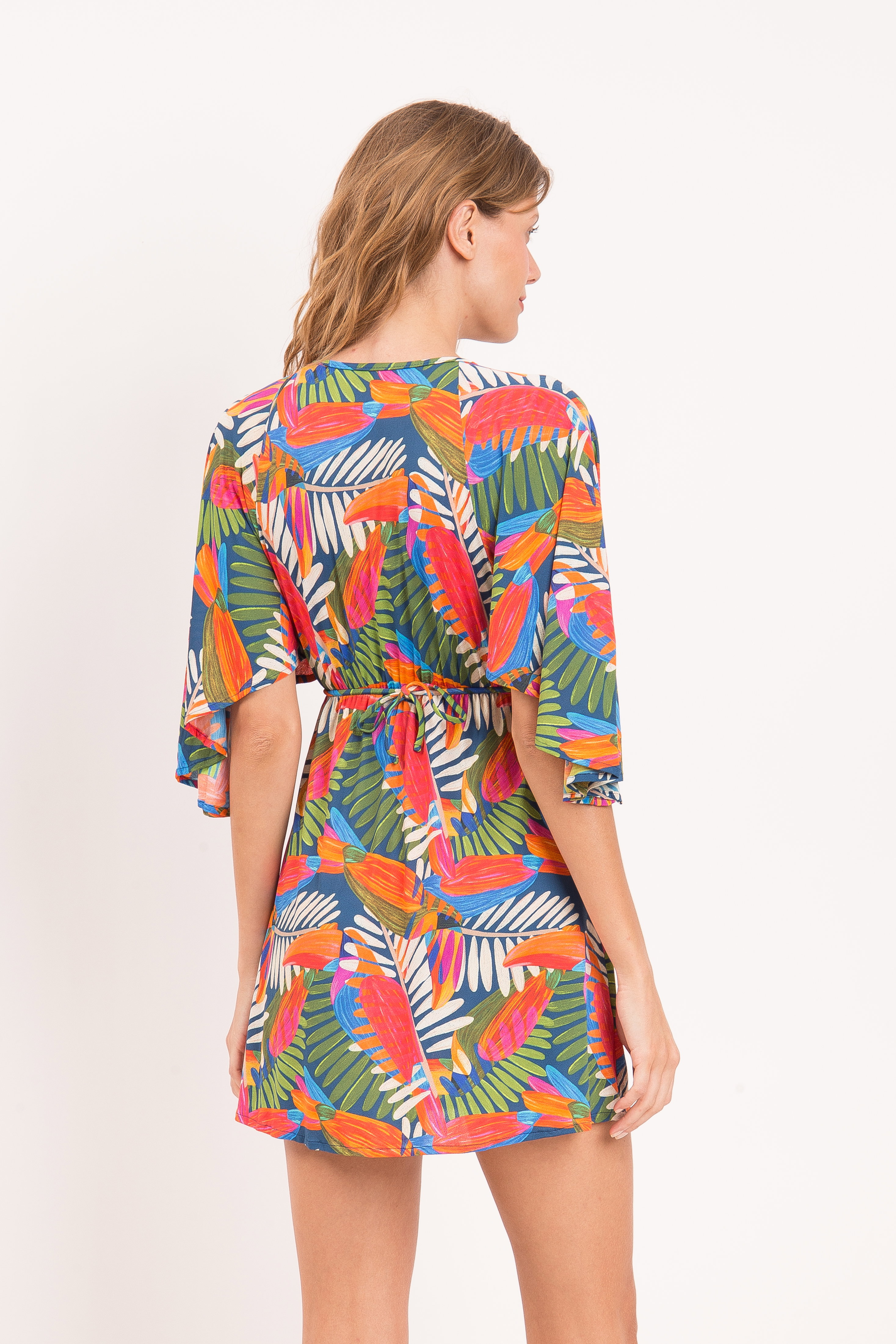 Vestido Curto Jungle Multicolor