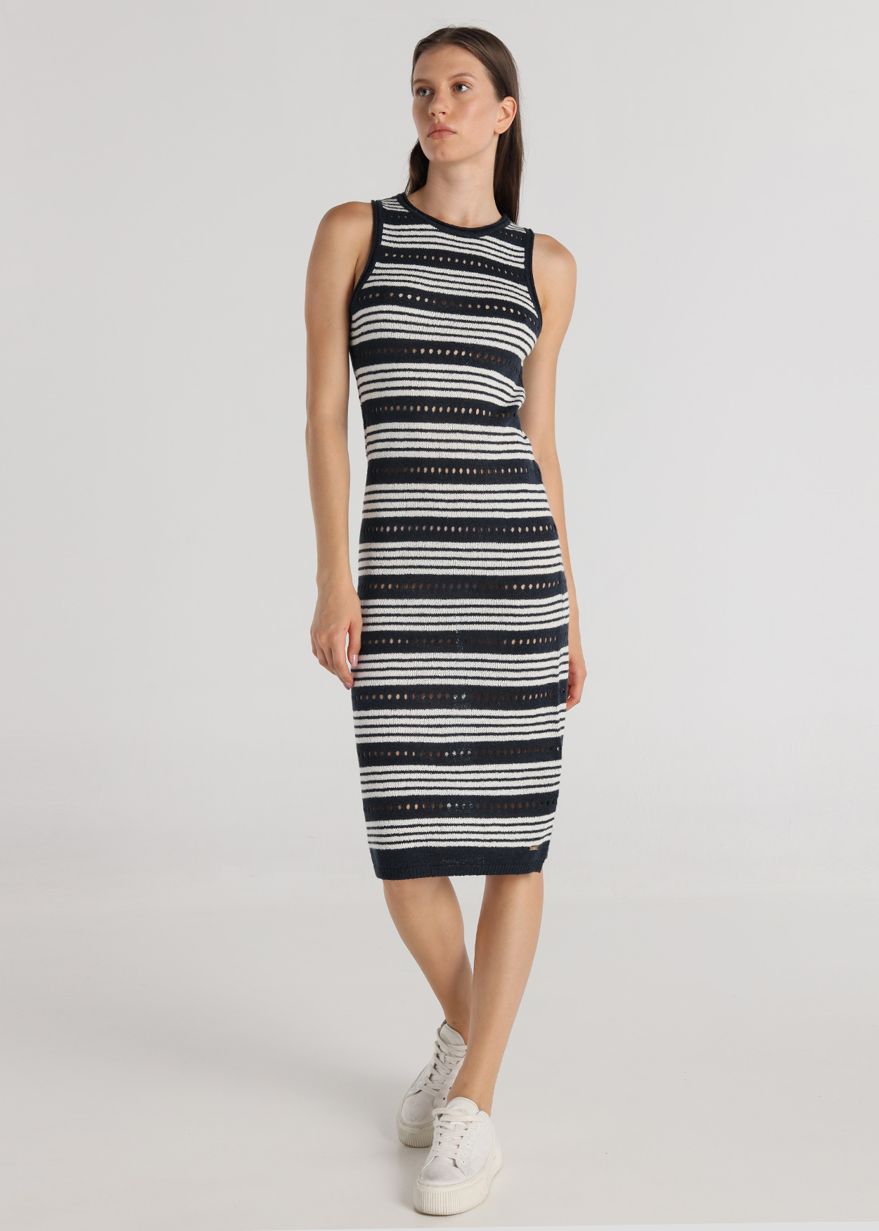 Vestido de malha Senhora Azul