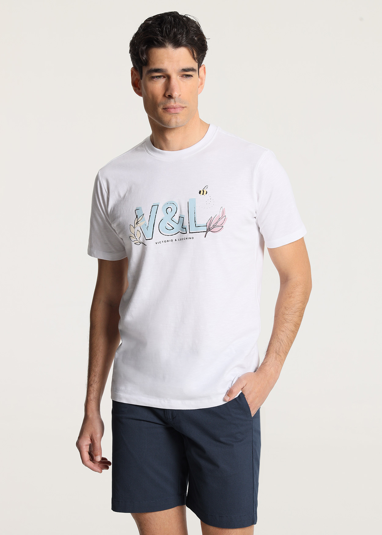 Calções chino slim Homem Multicolorido