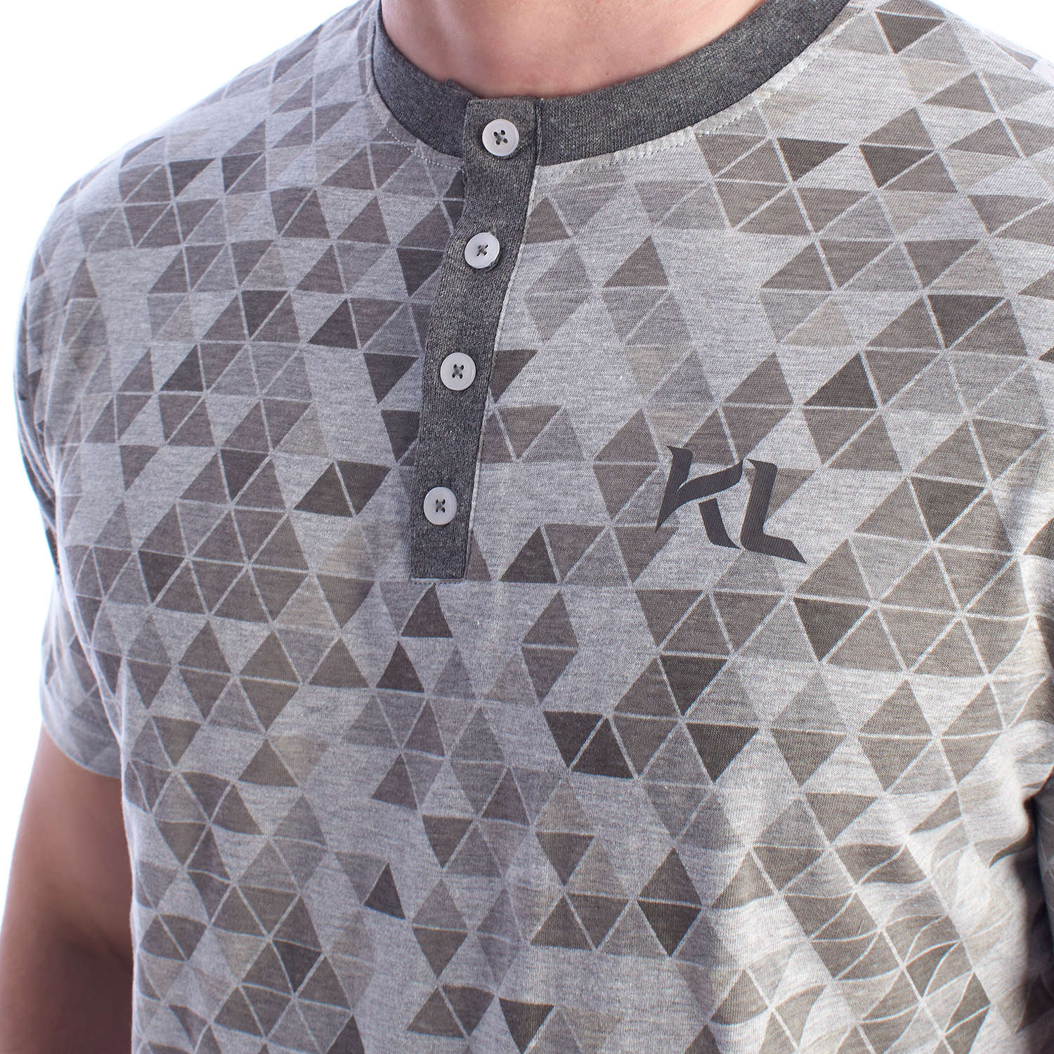 Pijama de Manga Curta Cinzento Escuro