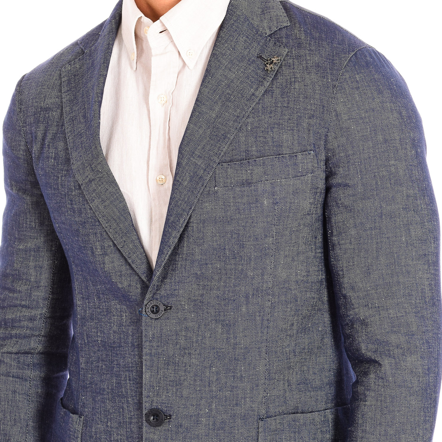 Blazer Homem Regular Fit Azul