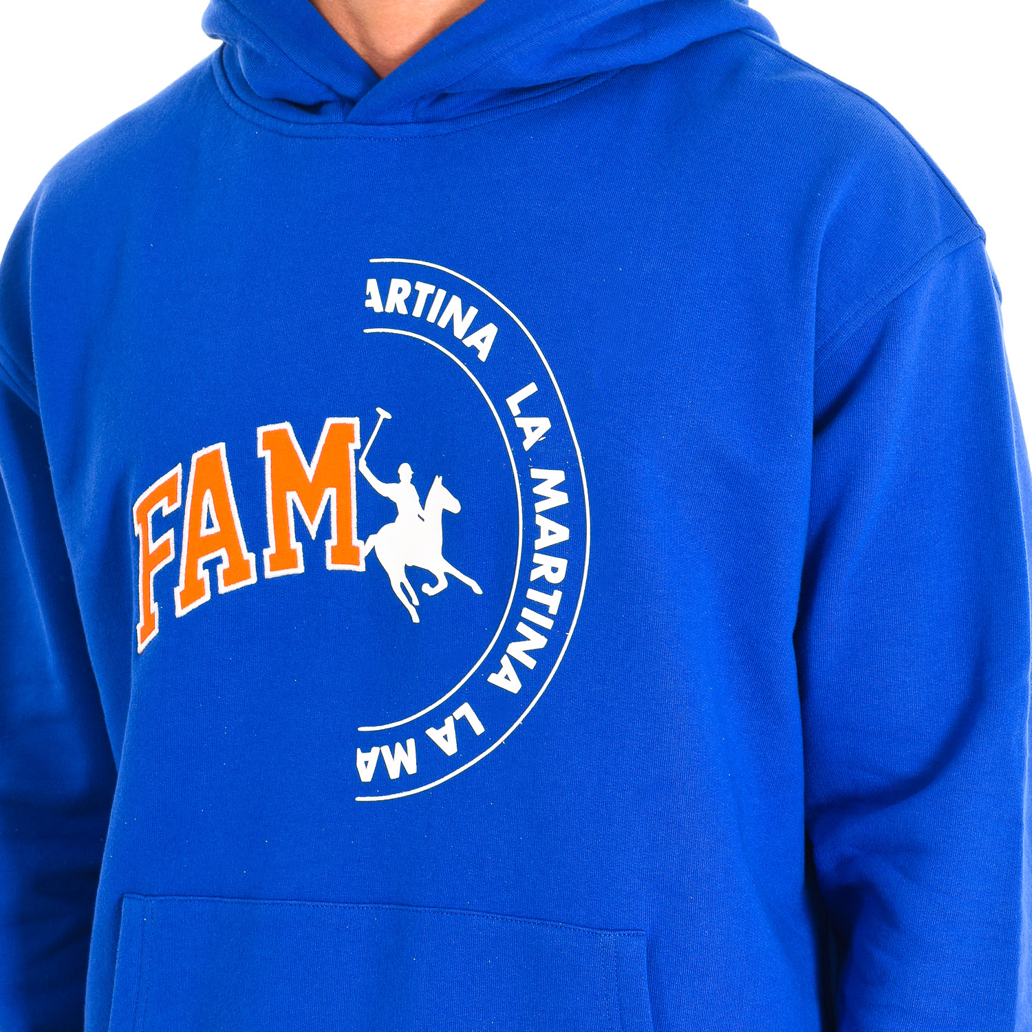 Sweatshirt com Capuz Homem Azul