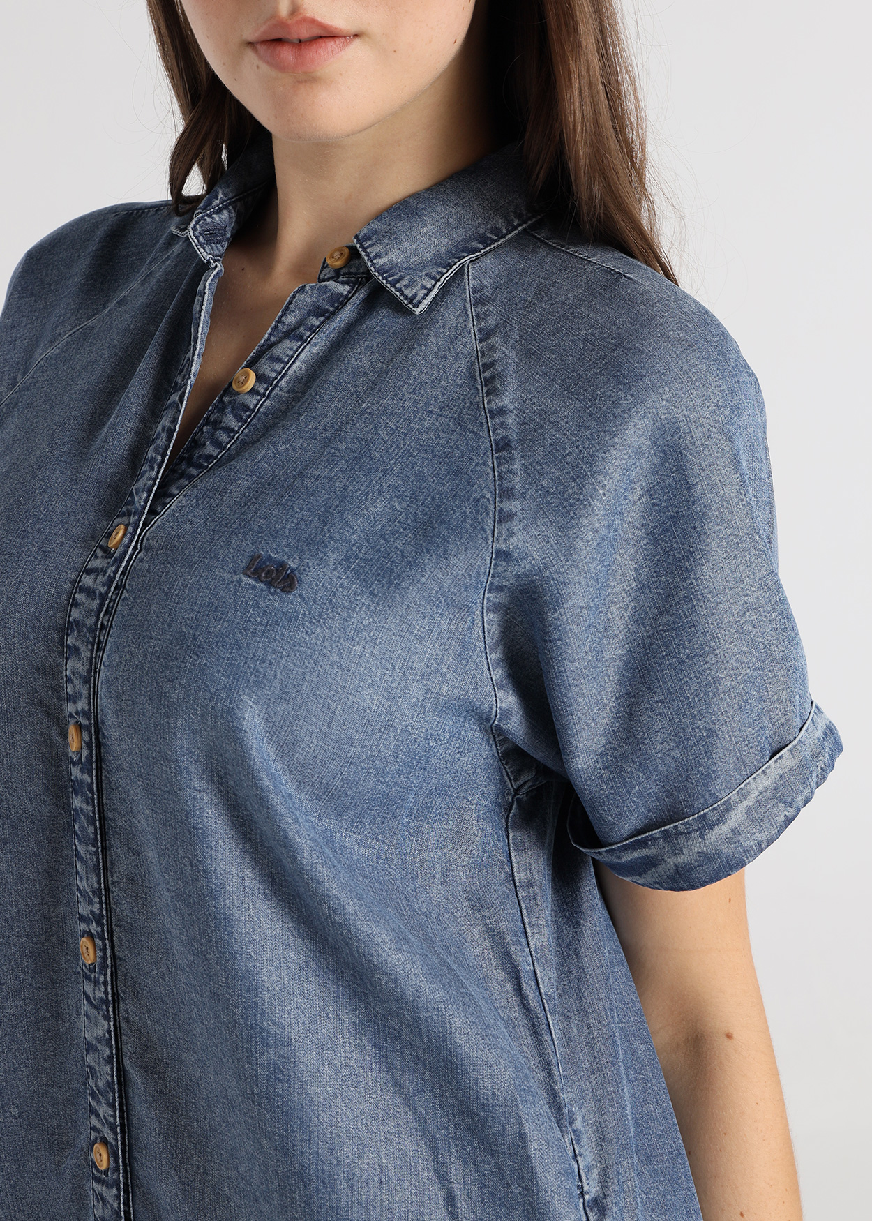 Vestido Curto Senhora Azul