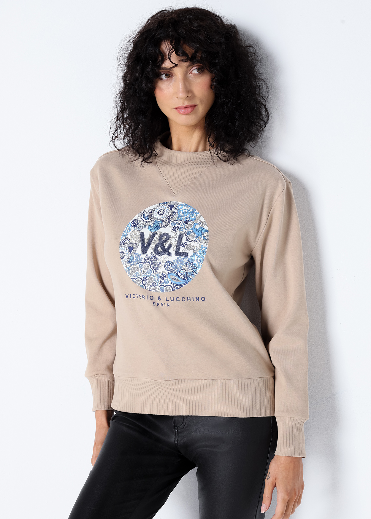 Sweatshirt Senhora Castanho
