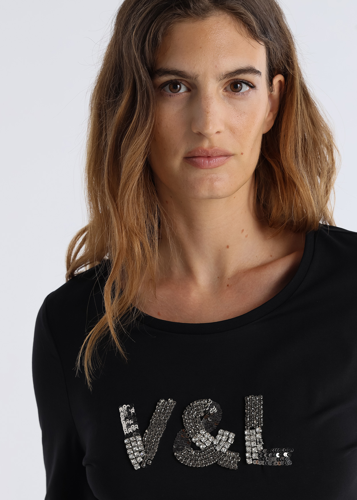 Camisola mangas 3/4 Senhora Preto