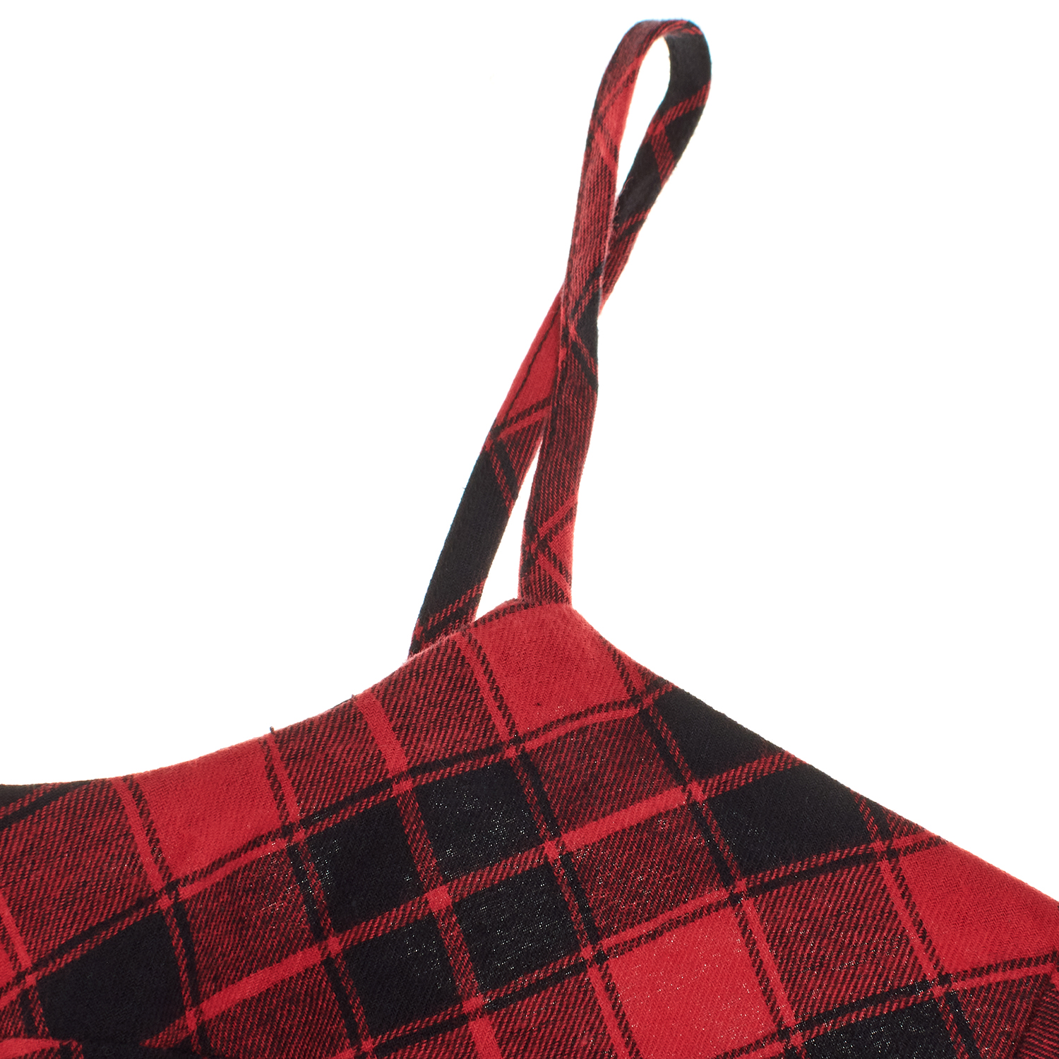 Vestido de Xadrez Menina Vermelho