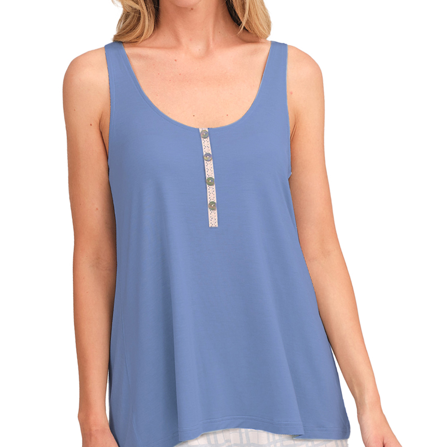 Pijama Senhora de Alças Azul