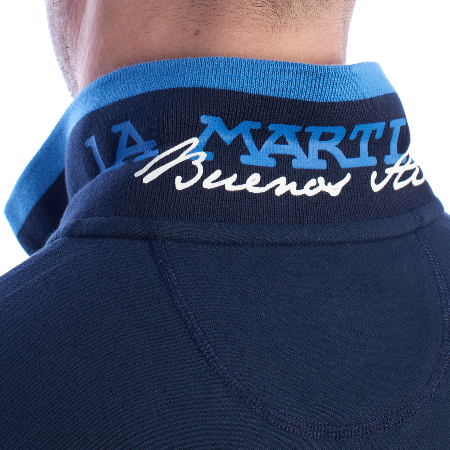 Pólo Homem Slim Fit Azul