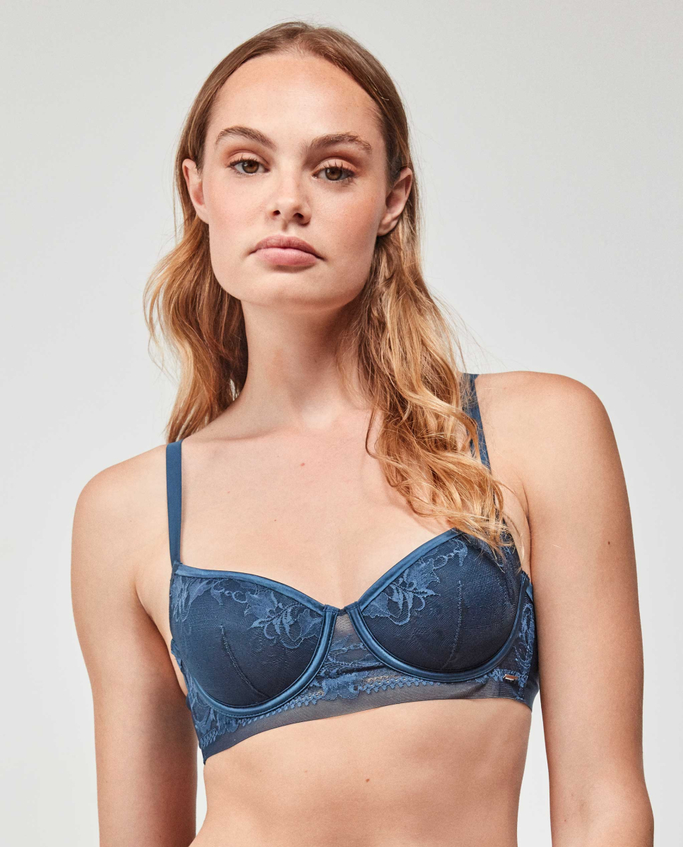 Soutien com aro e bojo Azul