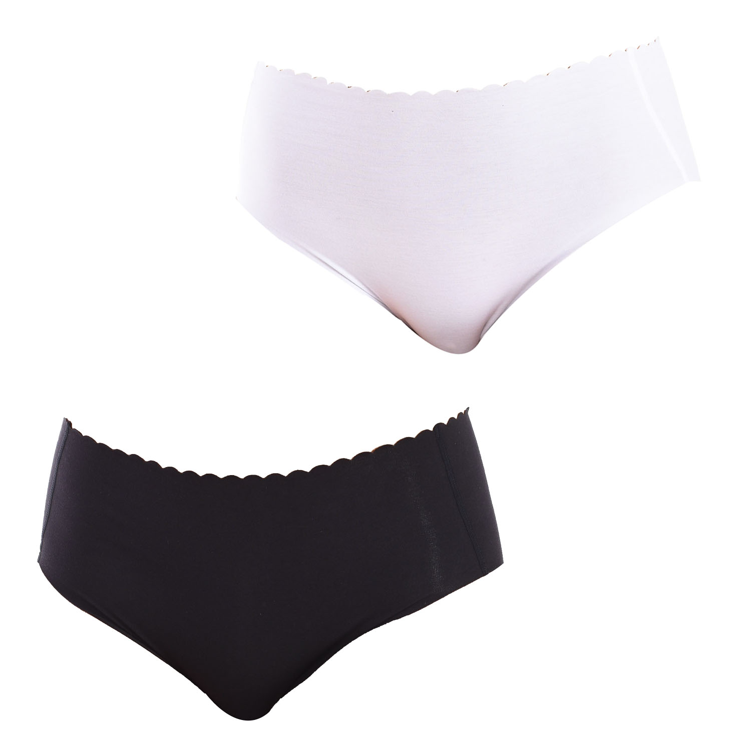 Pack 2 Culottes Senhora Preto e Branco