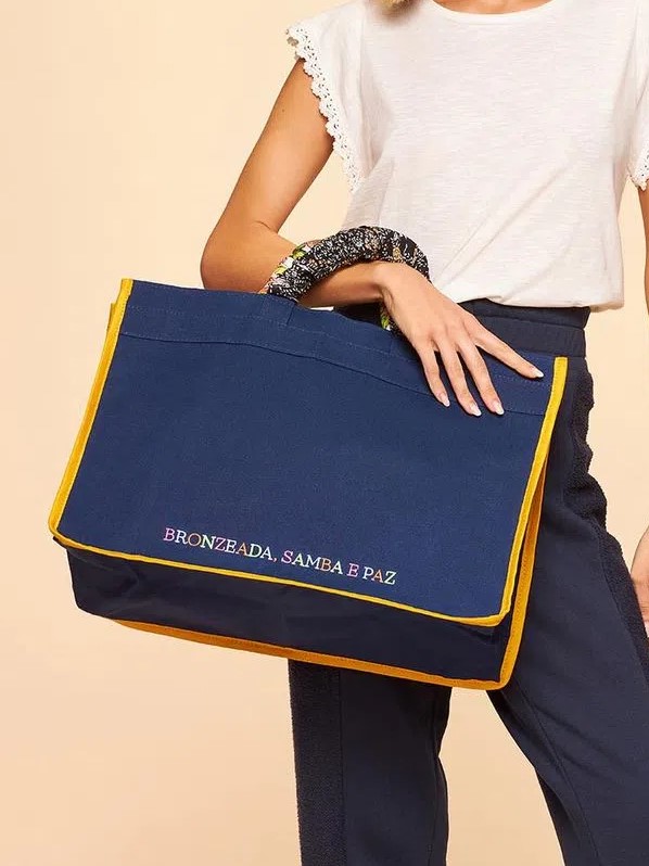 Bolsa de Mão Azul