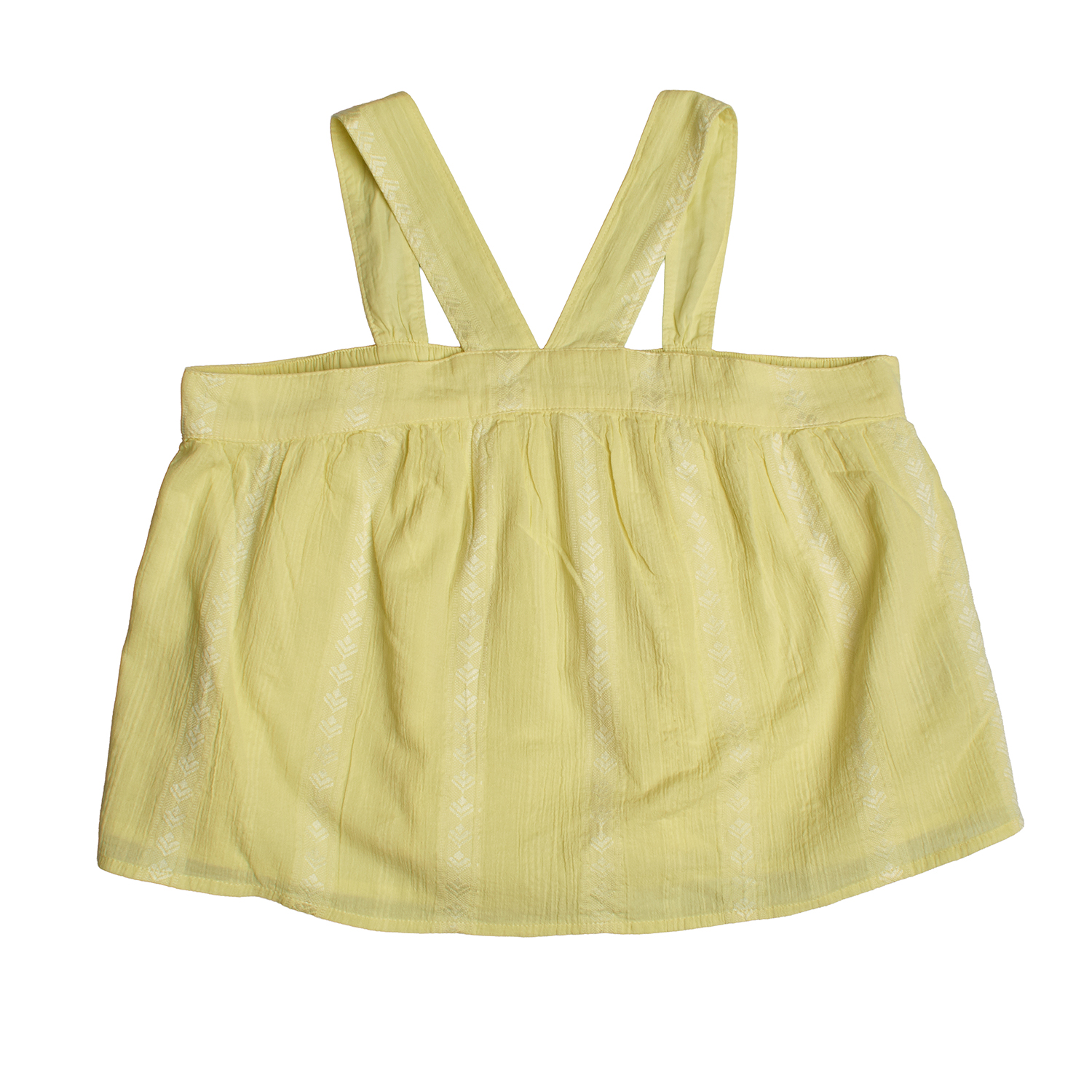 Top de Alças Largas Menina Amarelo