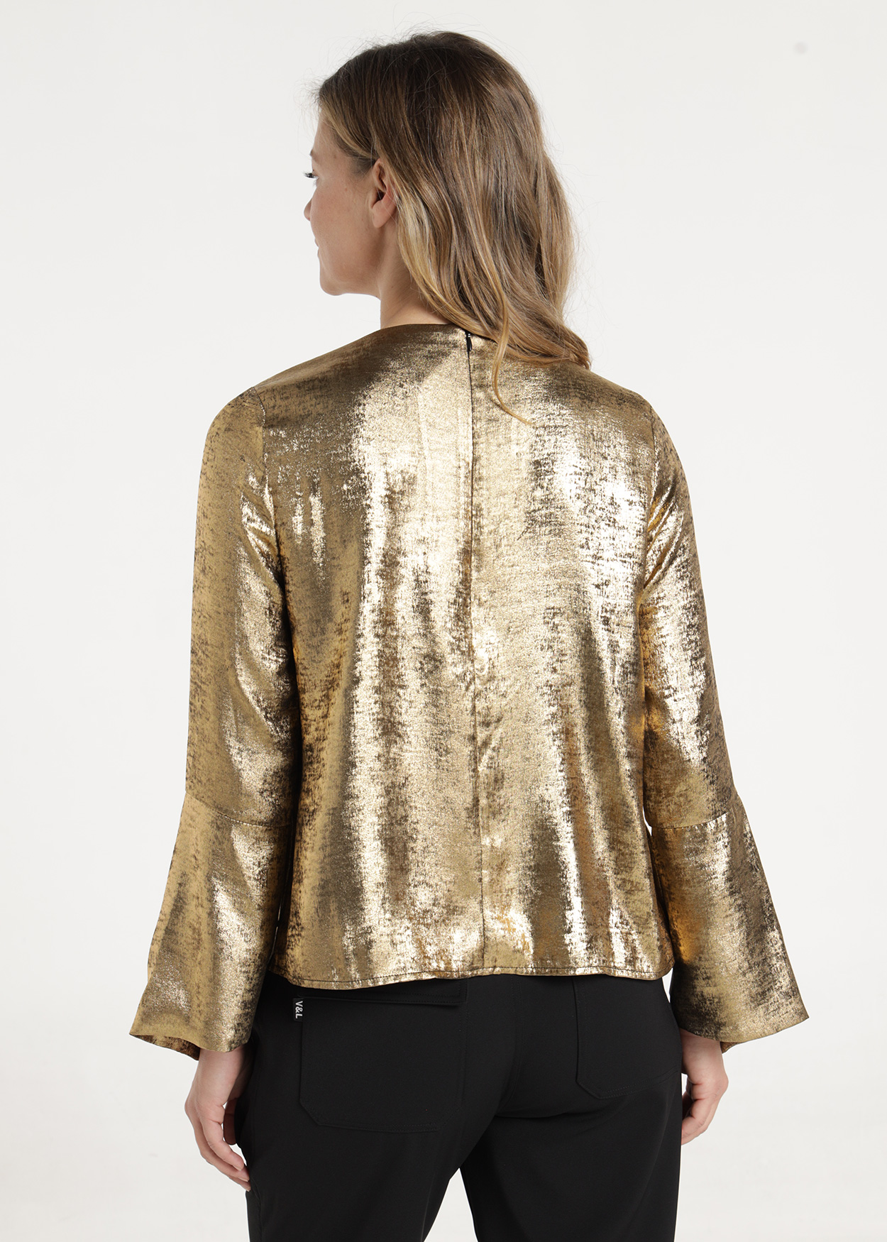Blusa metálica Senhora Dourado