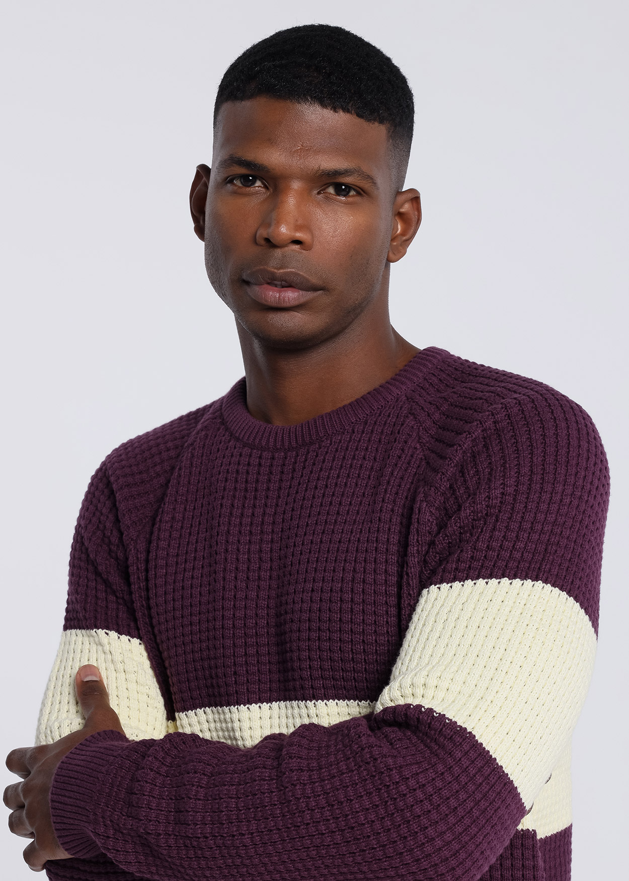 Camisola de gola redonda Vermelho