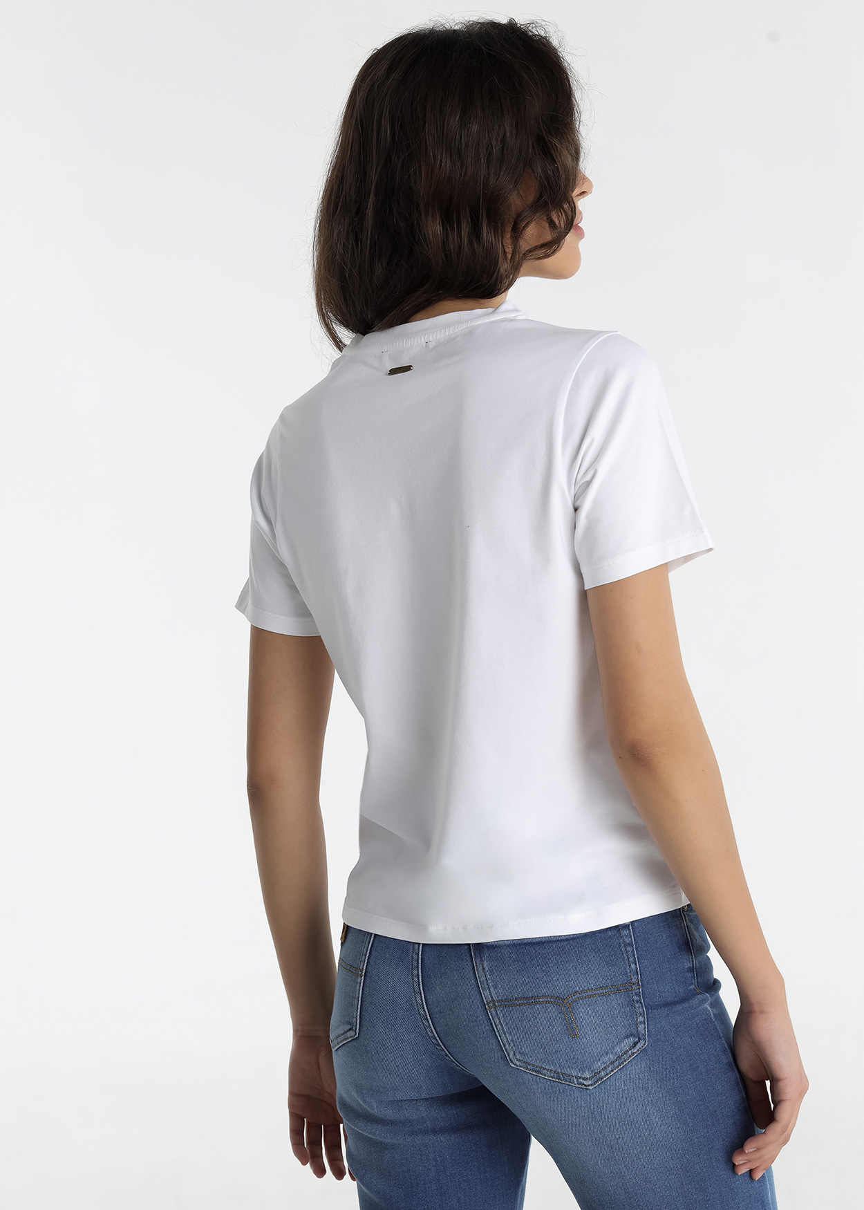 T-Shirt Los 80 Senhora Branco