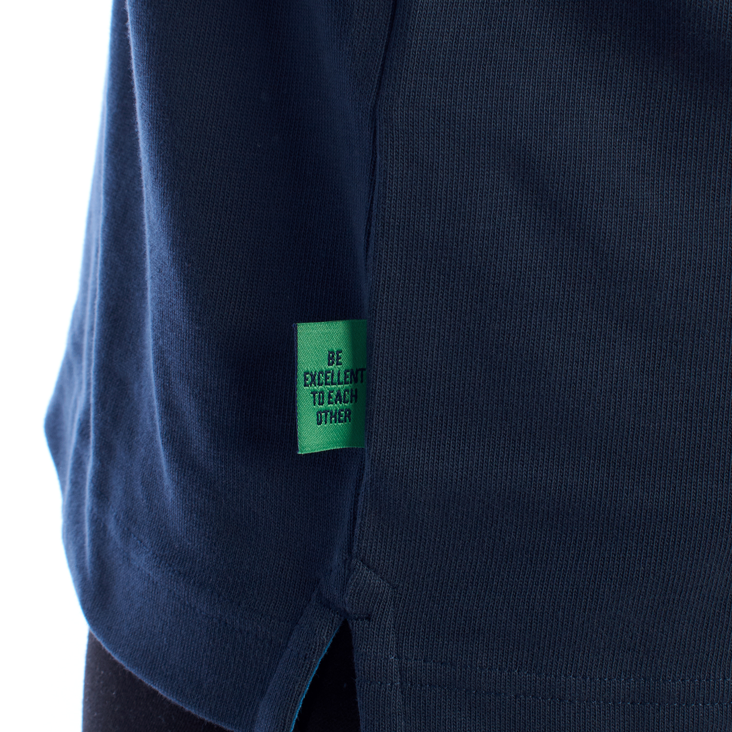 Pólo Homem Manga Comprida Overfit Azul