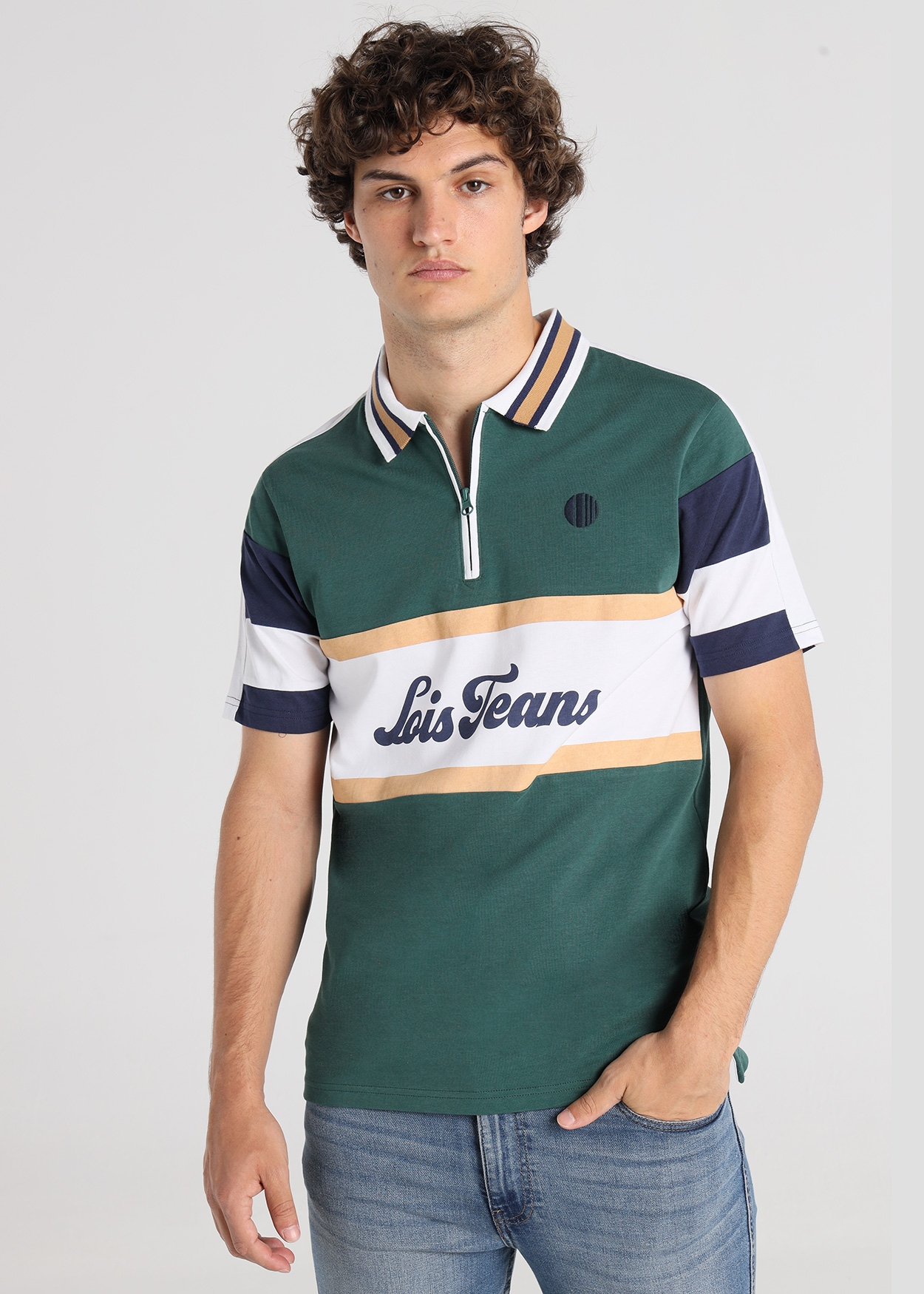 Pólo Block Homem Verde