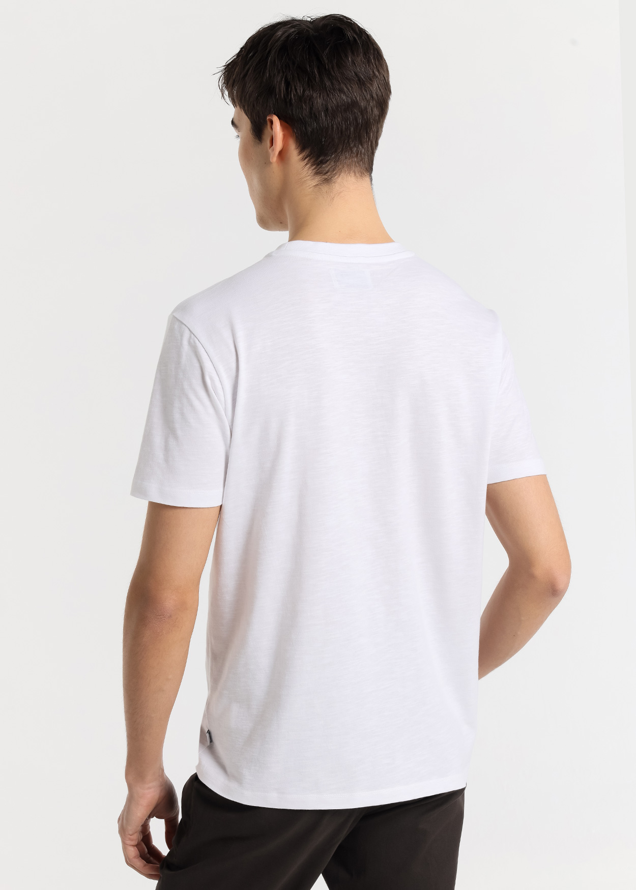 T-Shirt com logo em chenille Branco