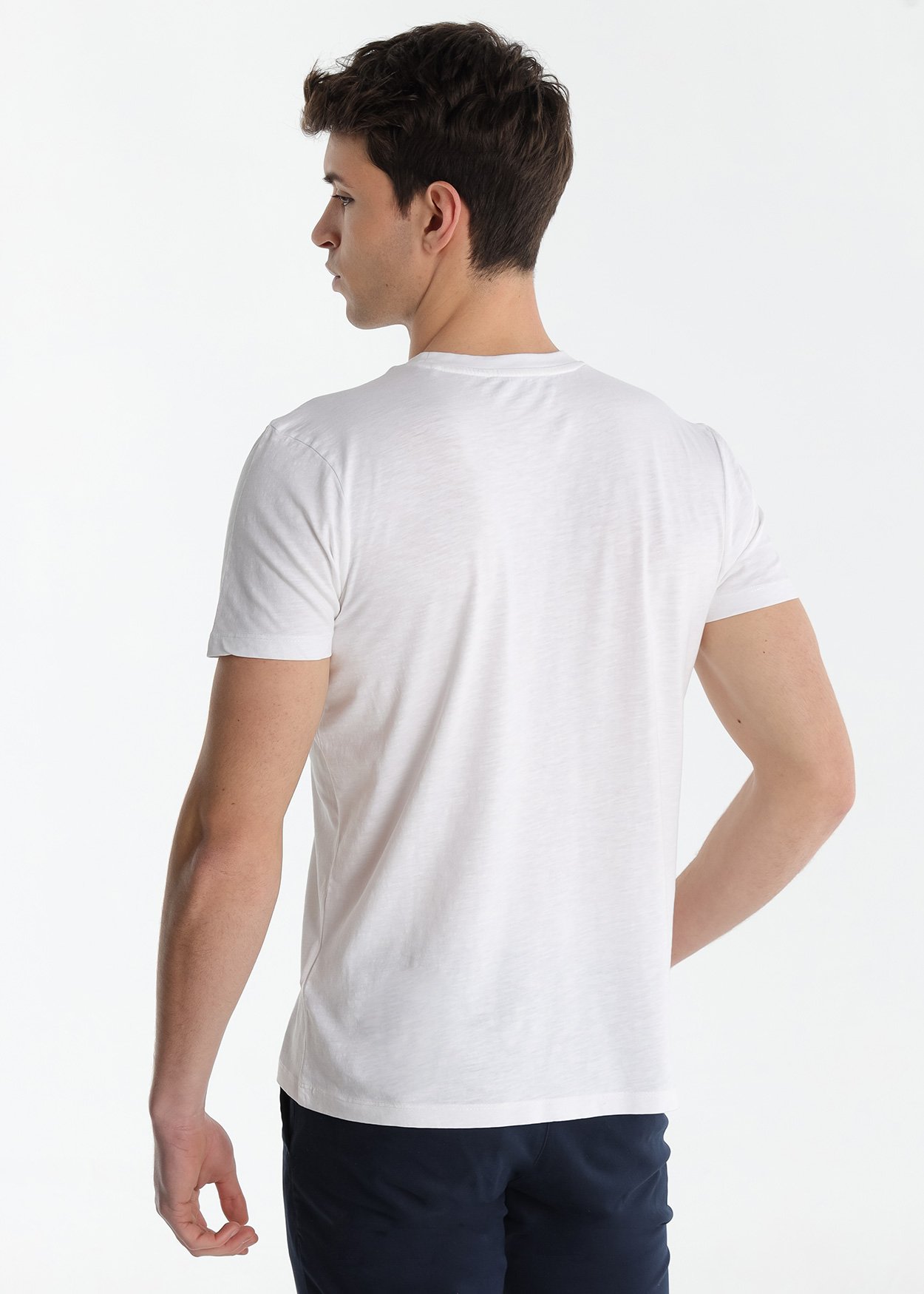 T-Shirt básica Homem Branco