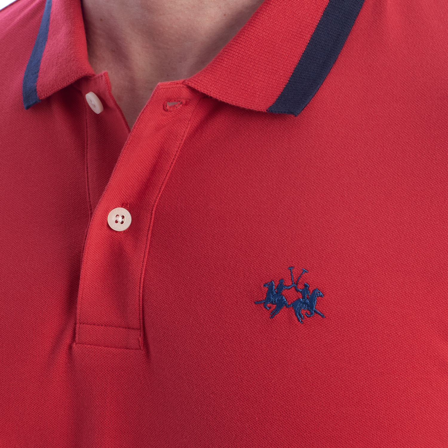 Pólo Homem Slim Fit Azul Claro