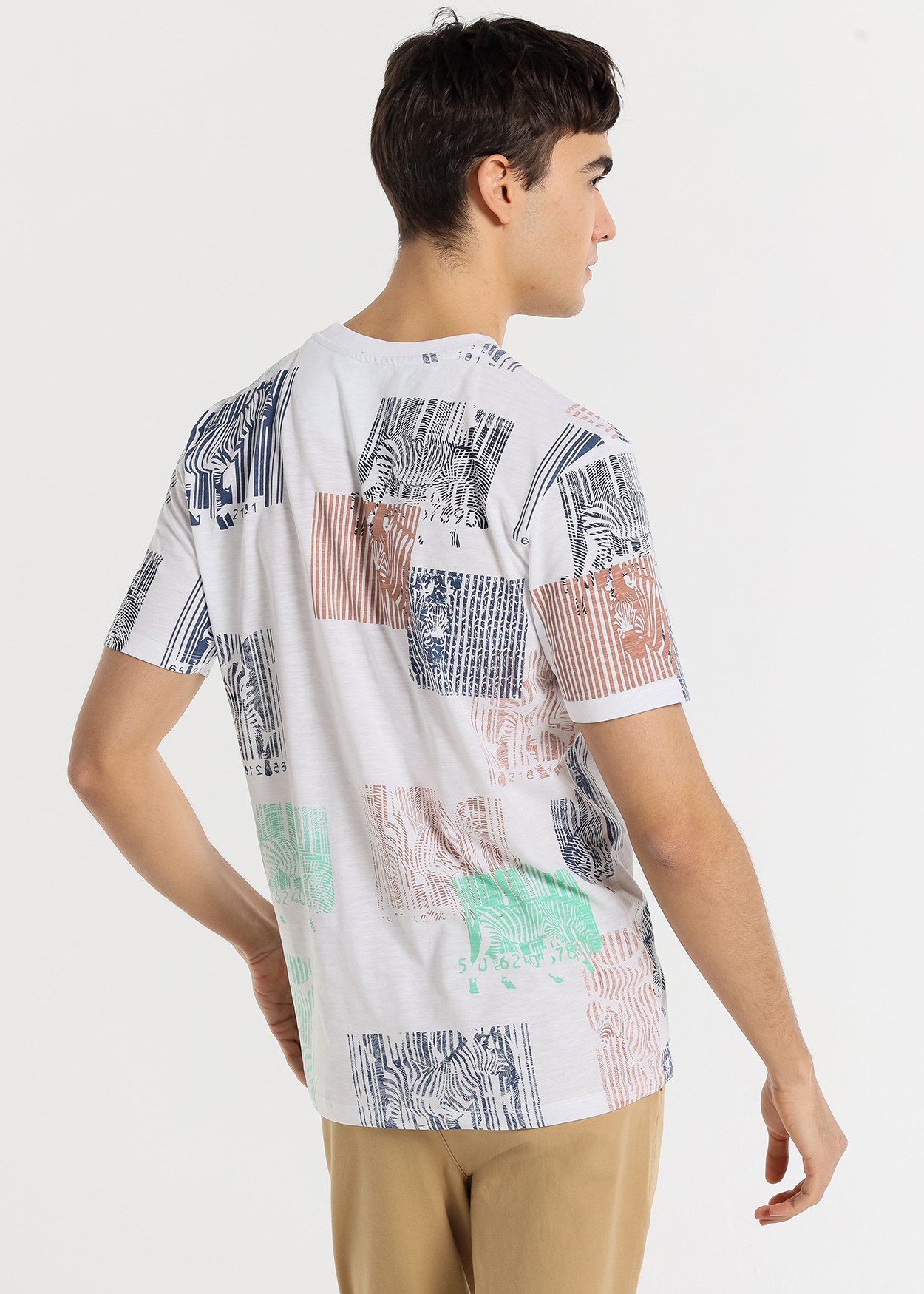 T-Shirt de zebra Branco