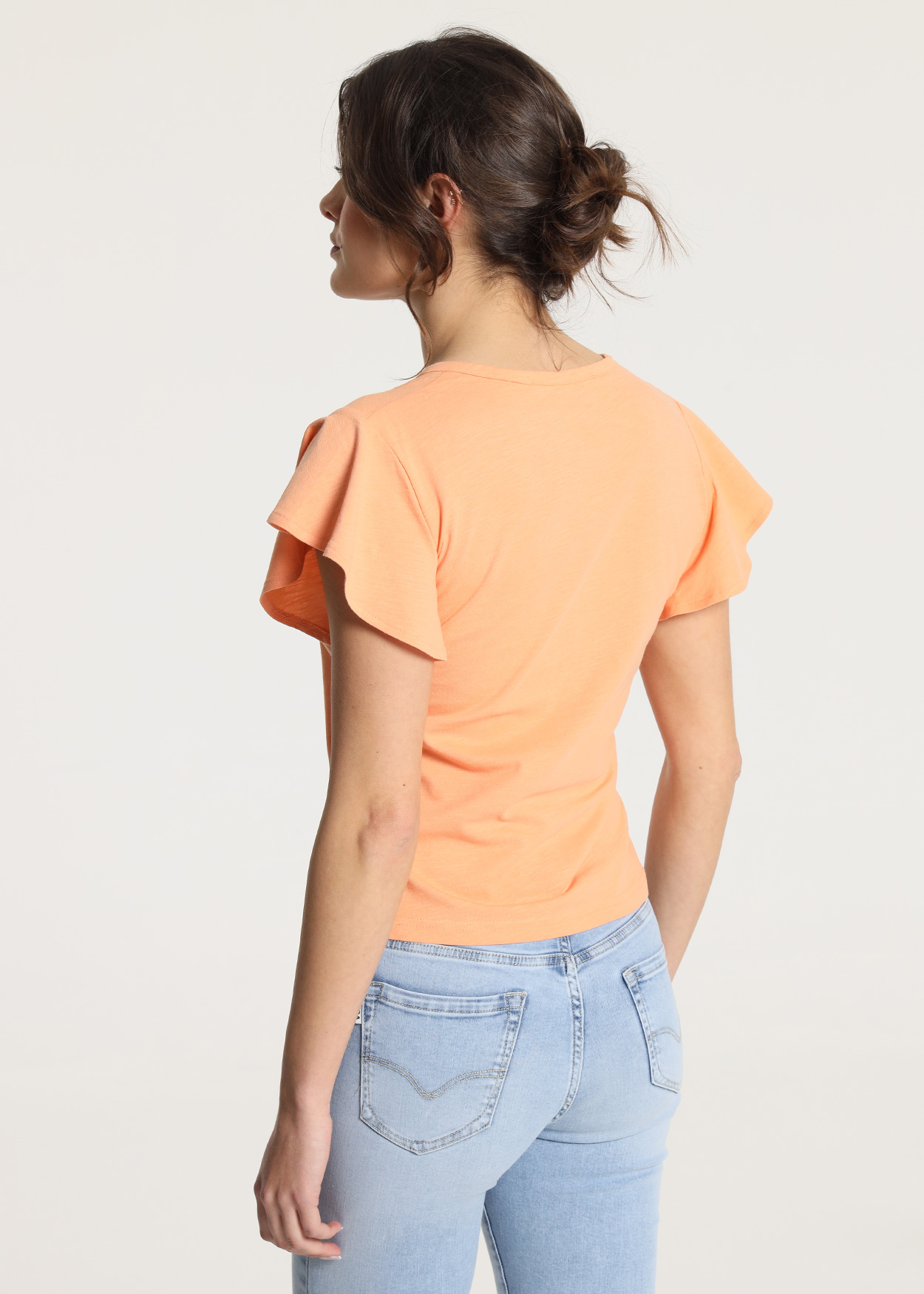 Camisola com mangas bufantes Senhora Vermelho