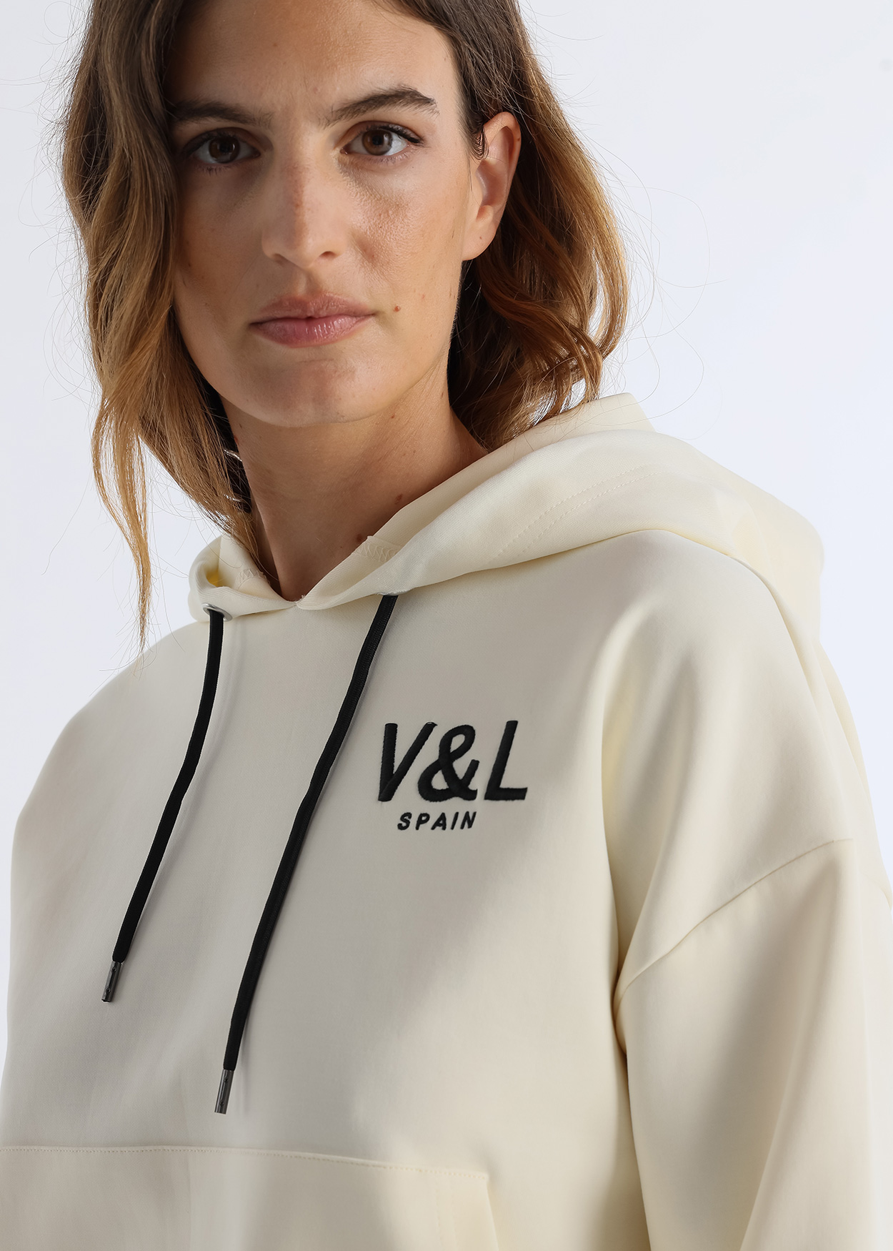 Sweatshirt Senhora Bege