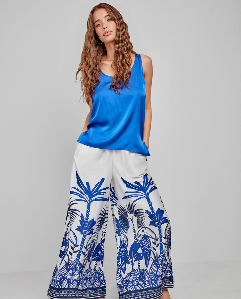 Calças Largas Tropical MultiCor