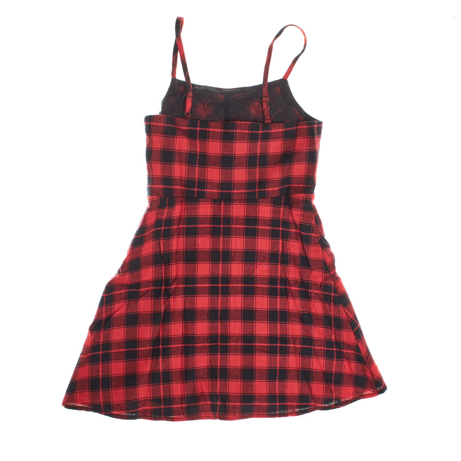 Vestido de Xadrez Menina Vermelho