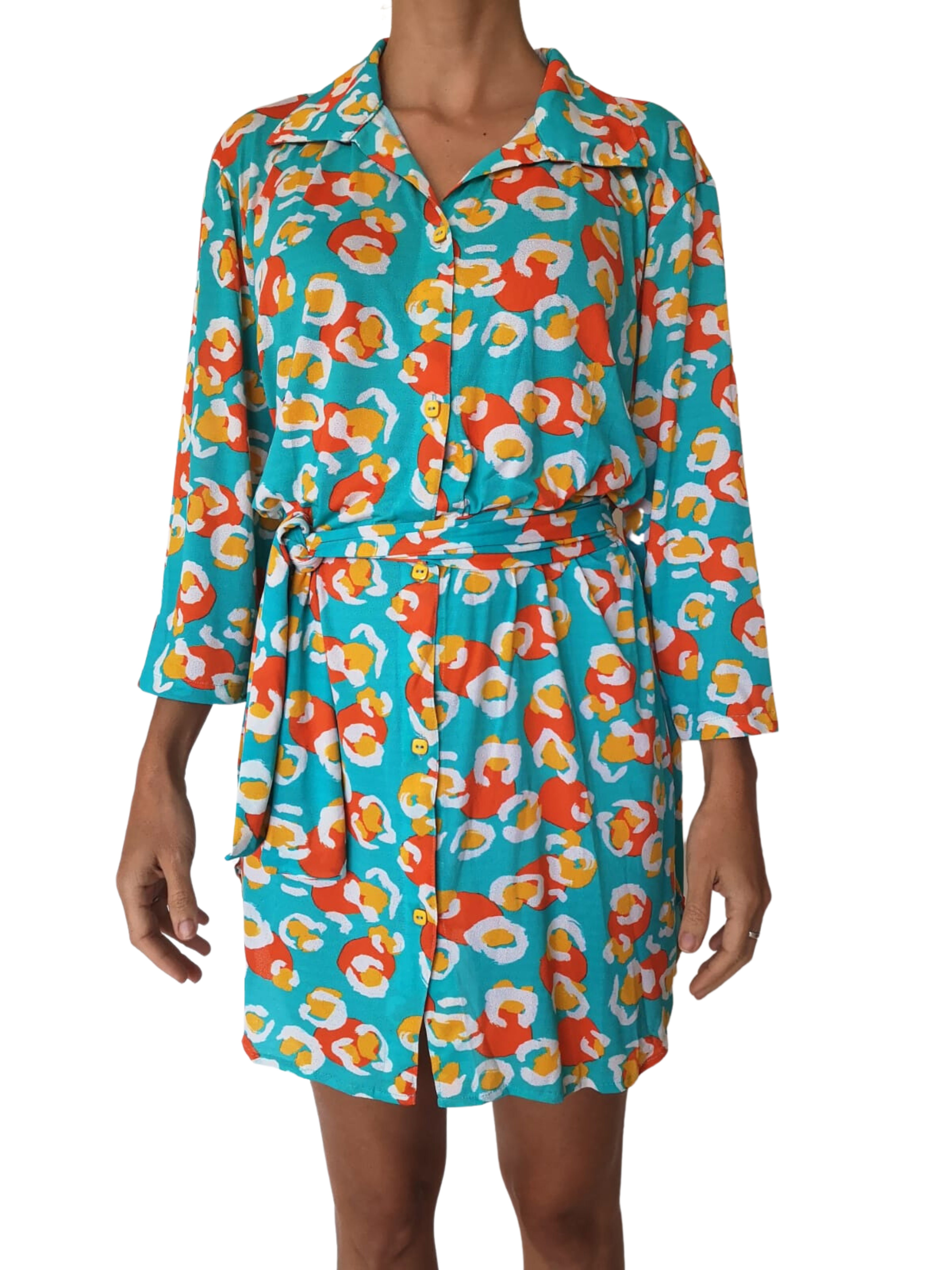 Vestido-Camisa Dubai Chemise Multicolor