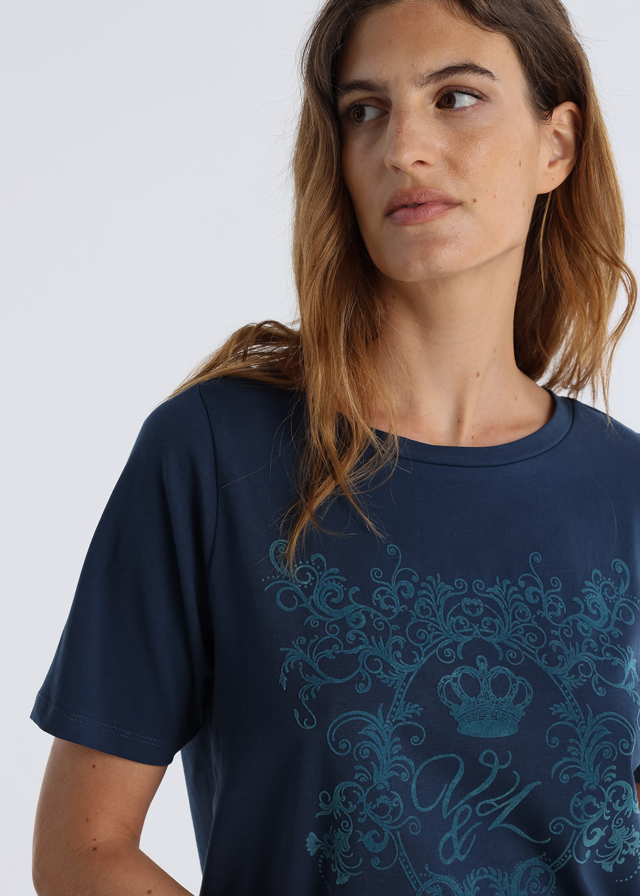T-Shirt Performance Senhora Azul