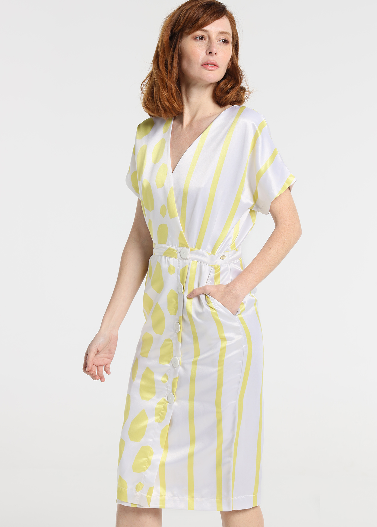 Vestido Midi Senhora Multicolorido