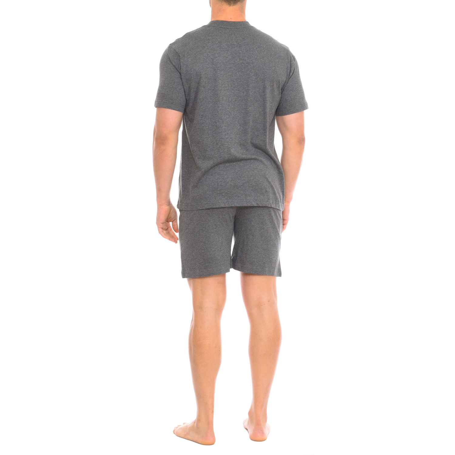 Pijama de Manga Curta Cinzento