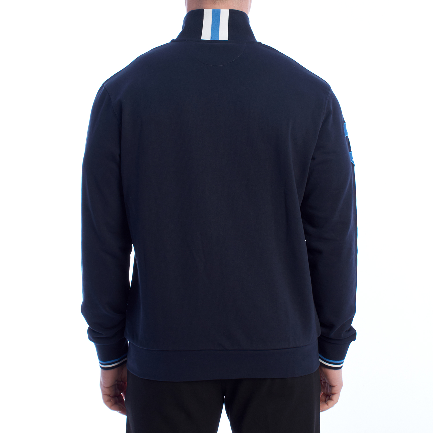 Sweatshit Homem Regular Fit com Fecho Azul