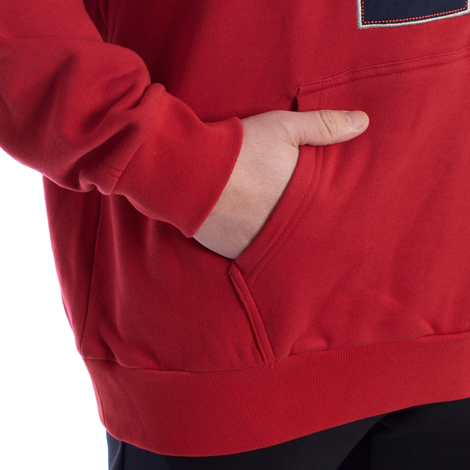 Hoodie Homem Overfit Vermelho